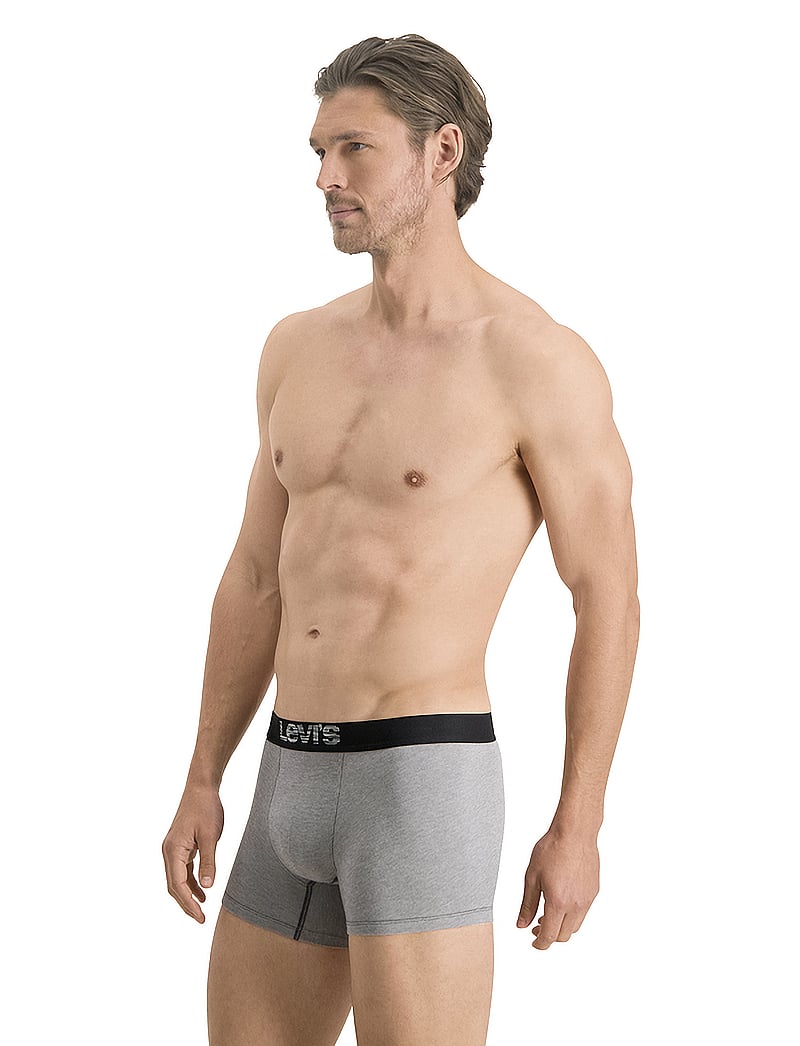 Levi's® - LEVIS MEN OPT ILL BOXER BRIEF ORG CO 2P - multipack kalsonger - grey / black - 4