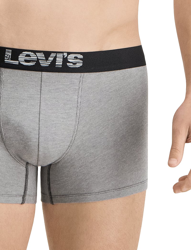 Levi's® - LEVIS MEN OPT ILL BOXER BRIEF ORG CO 2P - multipack kalsonger - grey / black - 5