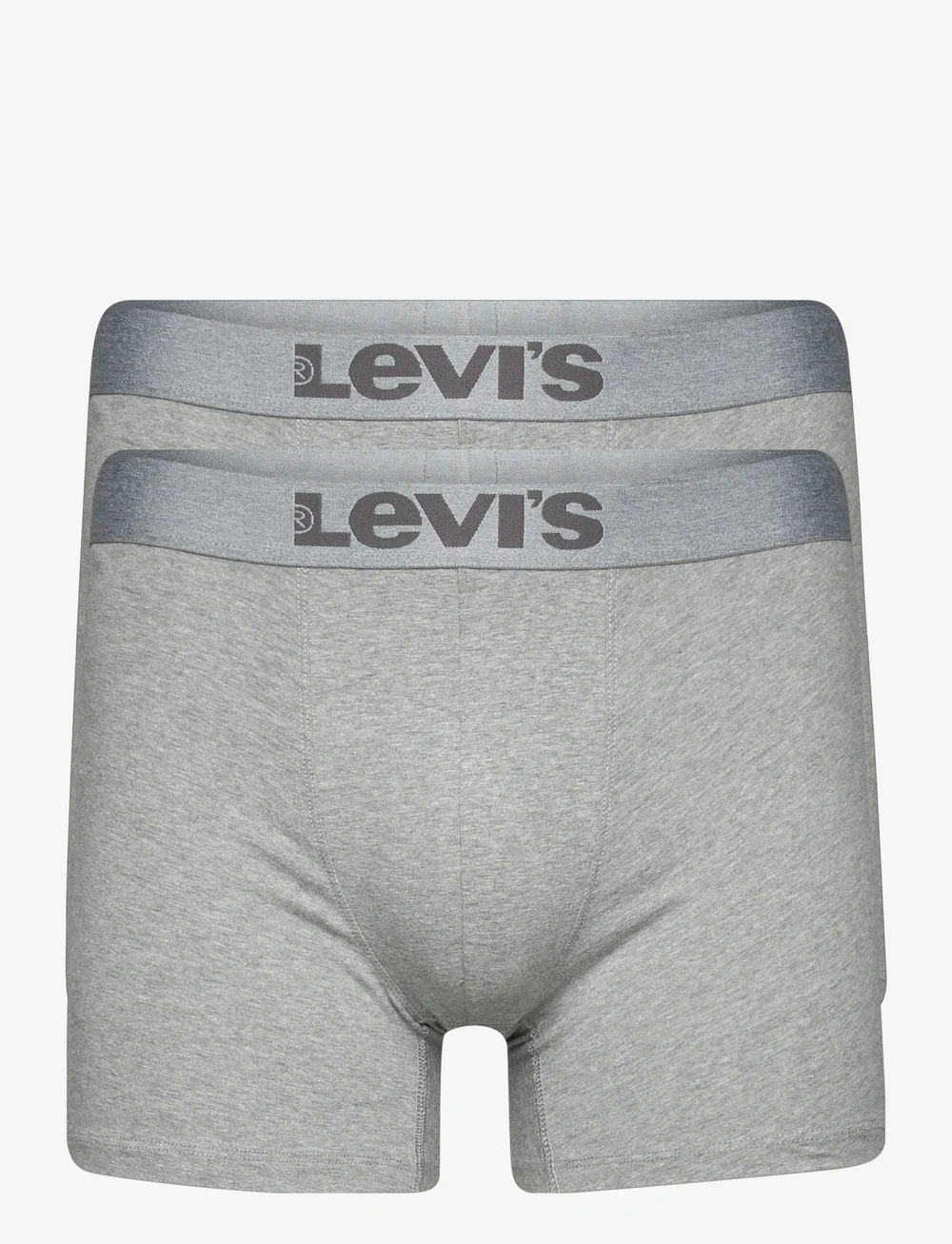 Levi's® - LEVIS MEN MELANGE WB BOXER BRIEF ORGANIC CO 2P - unterhosen im multipack - mid grey melange - 0