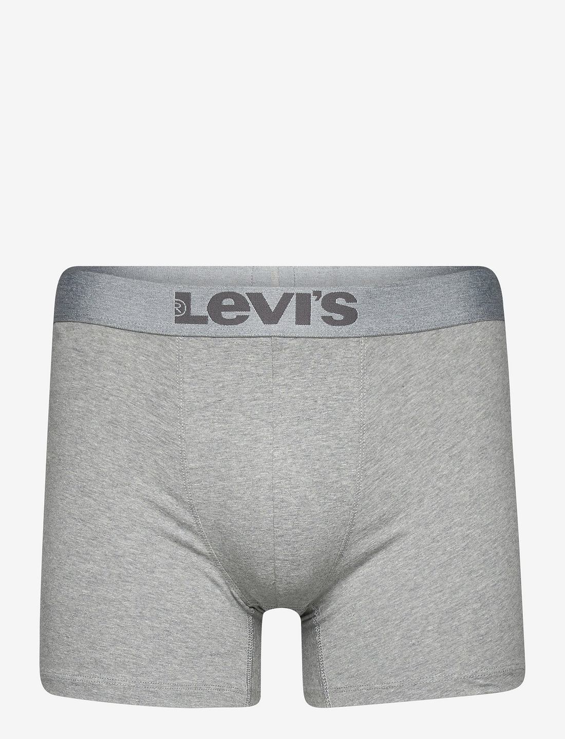 Levi's® - LEVIS MEN MELANGE WB BOXER BRIEF ORGANIC CO 2P - unterhosen im multipack - mid grey melange - 2