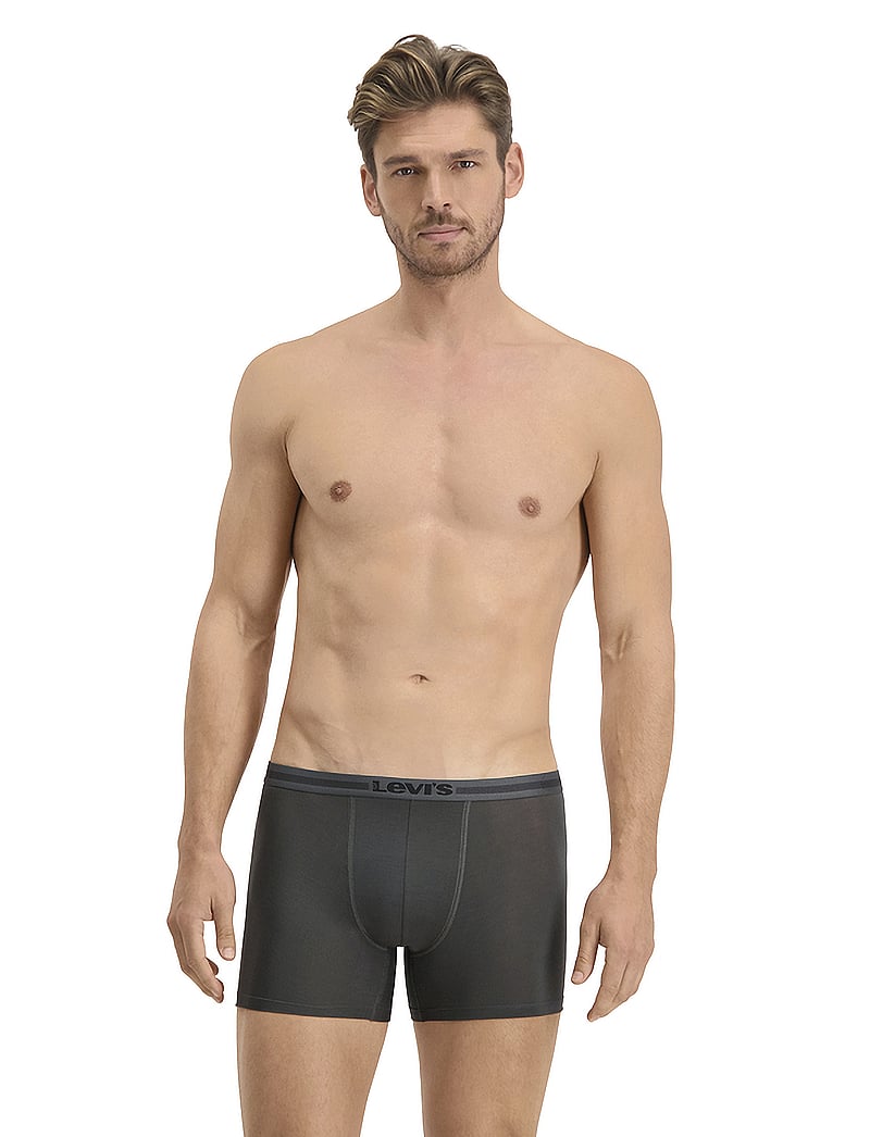Levi's® - LEVIS MEN TENCEL BOXER BRIEF 2P - unterhosen im multipack - dark shadow - 0