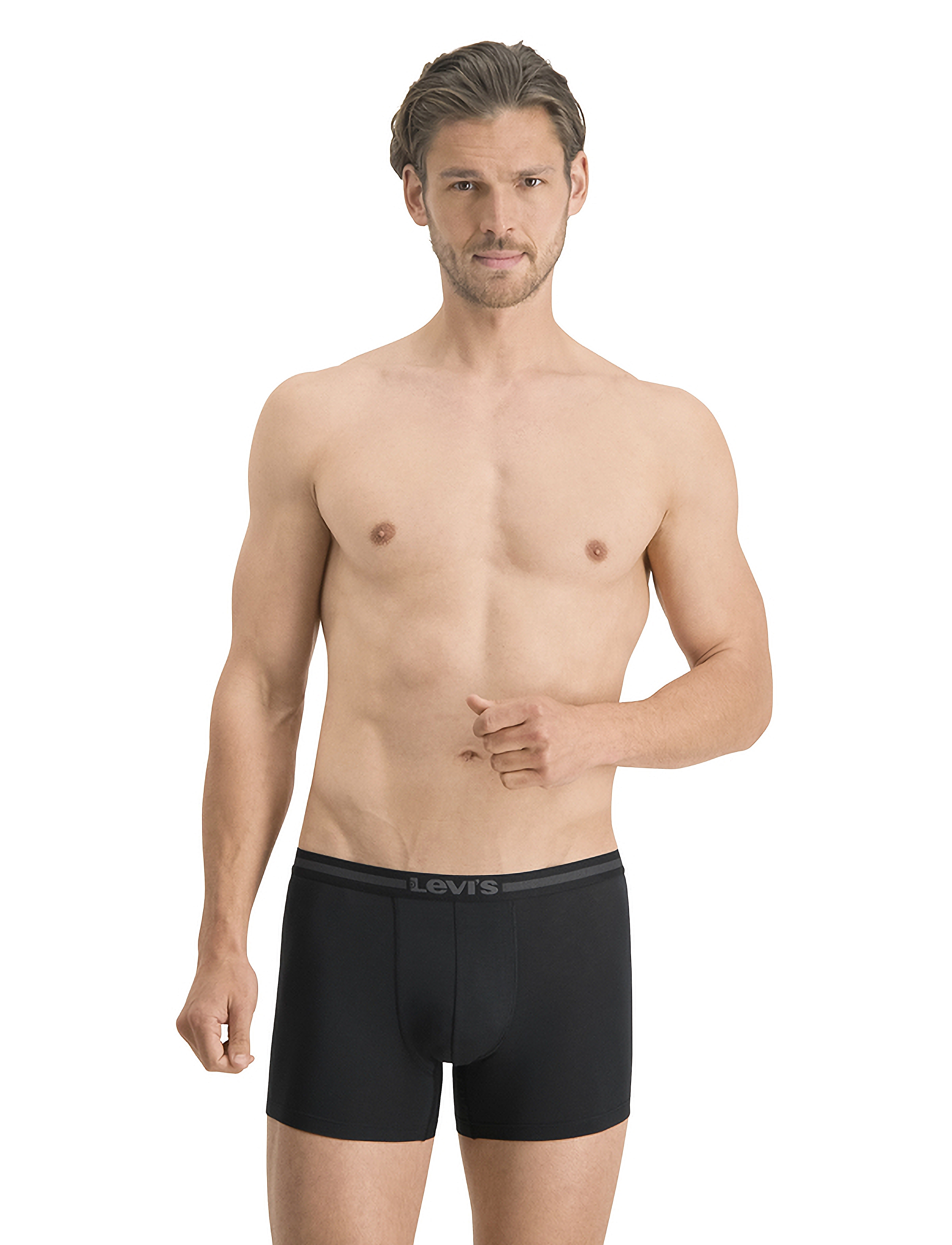 Levi's Levis Men Tencel Boxer Brief 2P, L, Underwear, Schwarz - Boxers, Männerswear