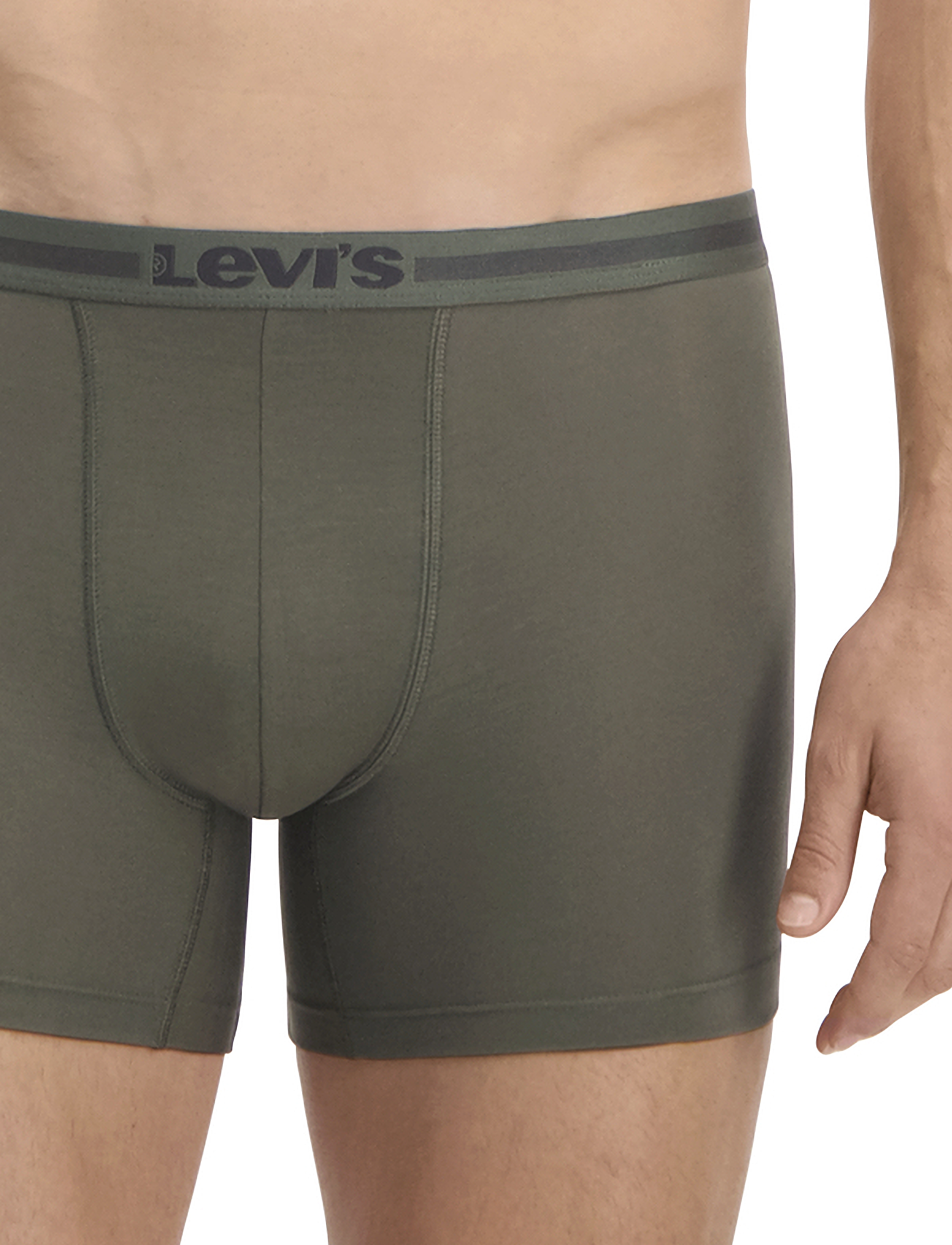 Levi's® - LEVIS MEN TENCEL BOXER BRIEF 2P - multipack underpants - khaki - 4