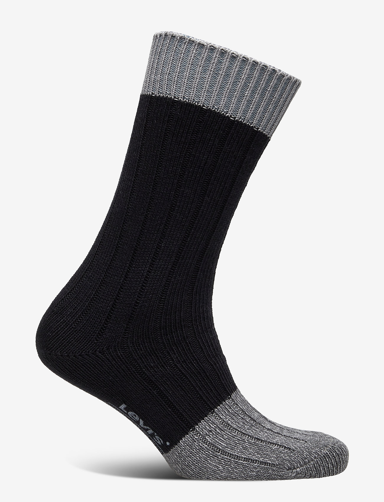 Levi´s - LEVIS REG CUT BOOTSOCK MOULINE COLO - black / grey - 1