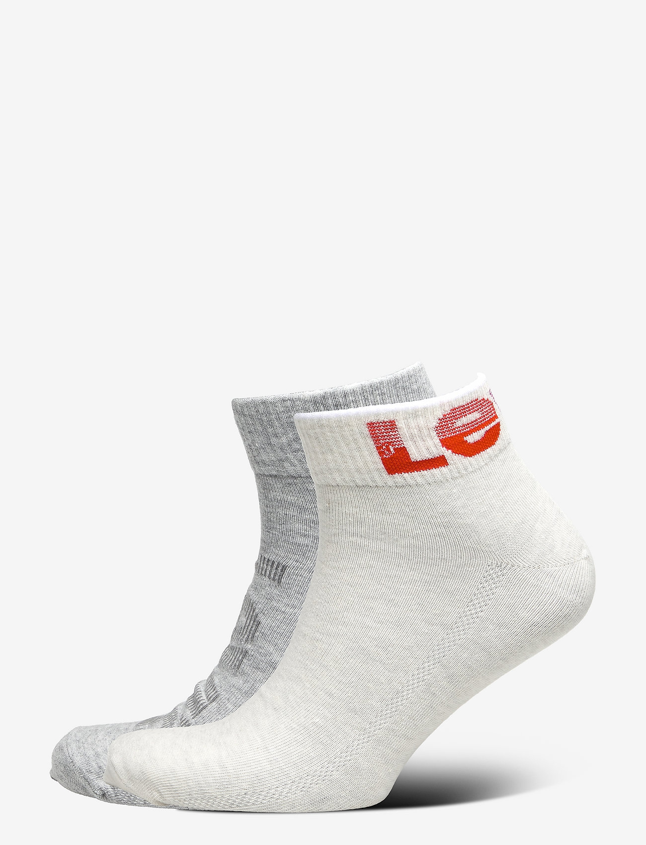 Levi´s - LEVIS MID CUT LOGO 2P - marshmellow/light grey melange - 0