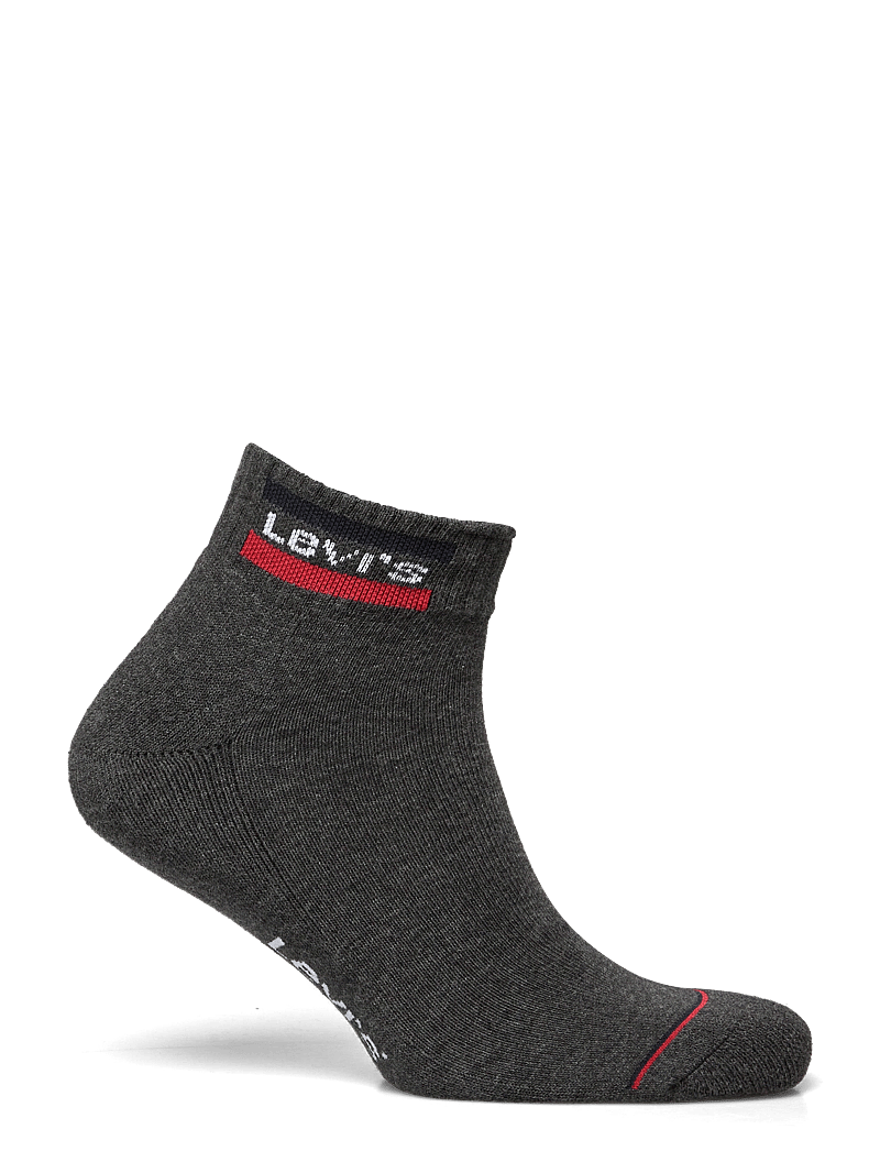 Levi's® - LEVIS MID CUT SPRTWR LOGO 6P ECOM - sokkide mitmikpakk - mid grey/black - 2
