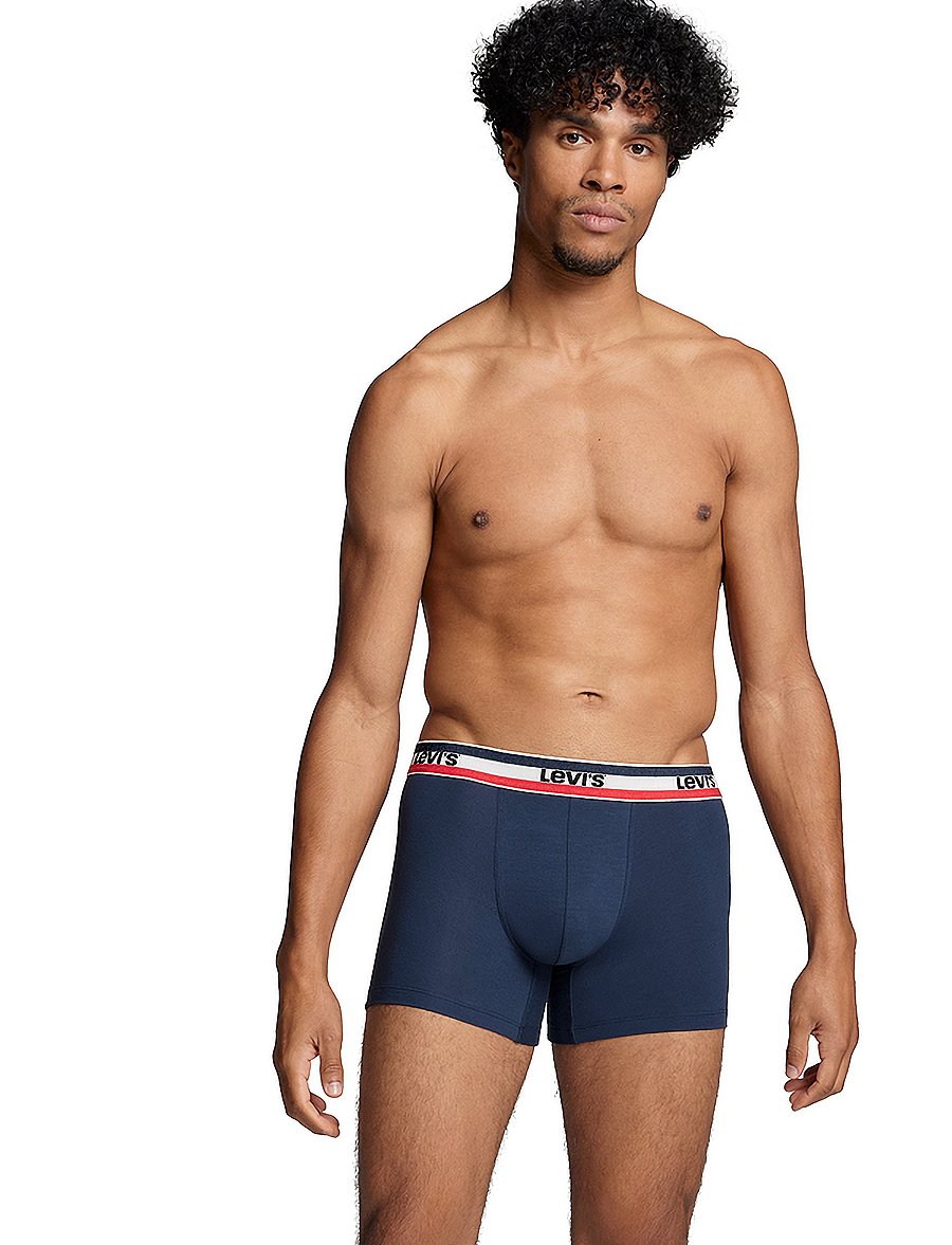 Levi's® - LEVIS MEN SPW LOGO BOXER BRIEF ORG 2P - unterhosen im multipack - dress blues - 0