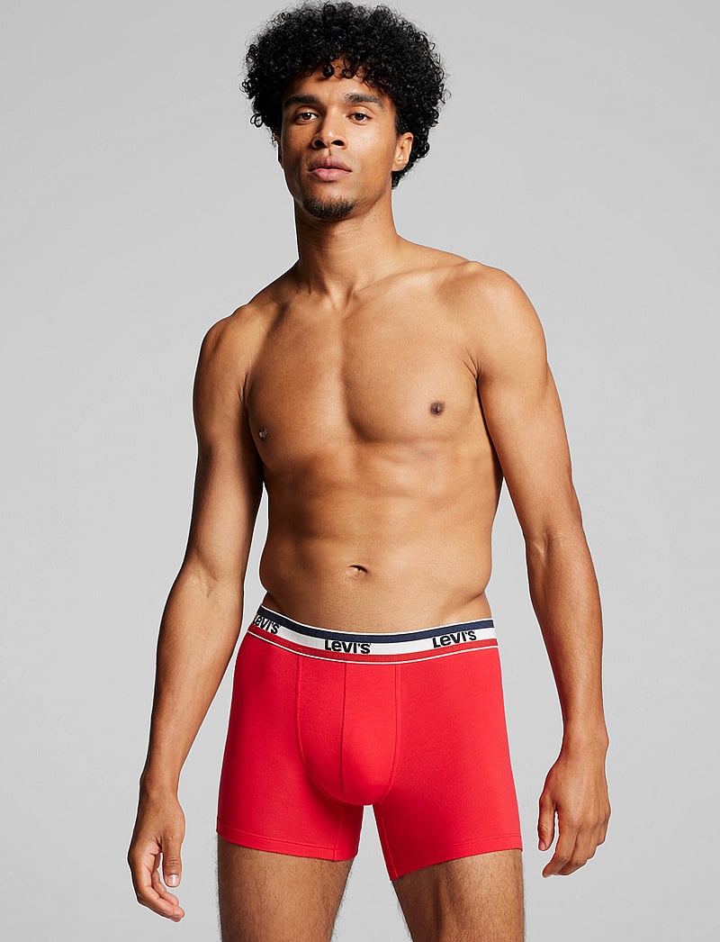 Levi's® - LEVIS MEN SPW LOGO BOXER BRIEF ORG 2P - aluspükste mitmikpakk - red/black - 0