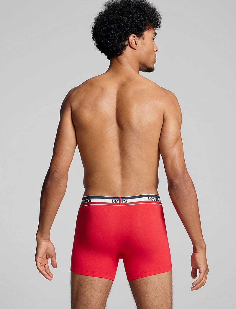 Levi's® - LEVIS MEN SPW LOGO BOXER BRIEF ORG 2P - aluspükste mitmikpakk - red/black - 3