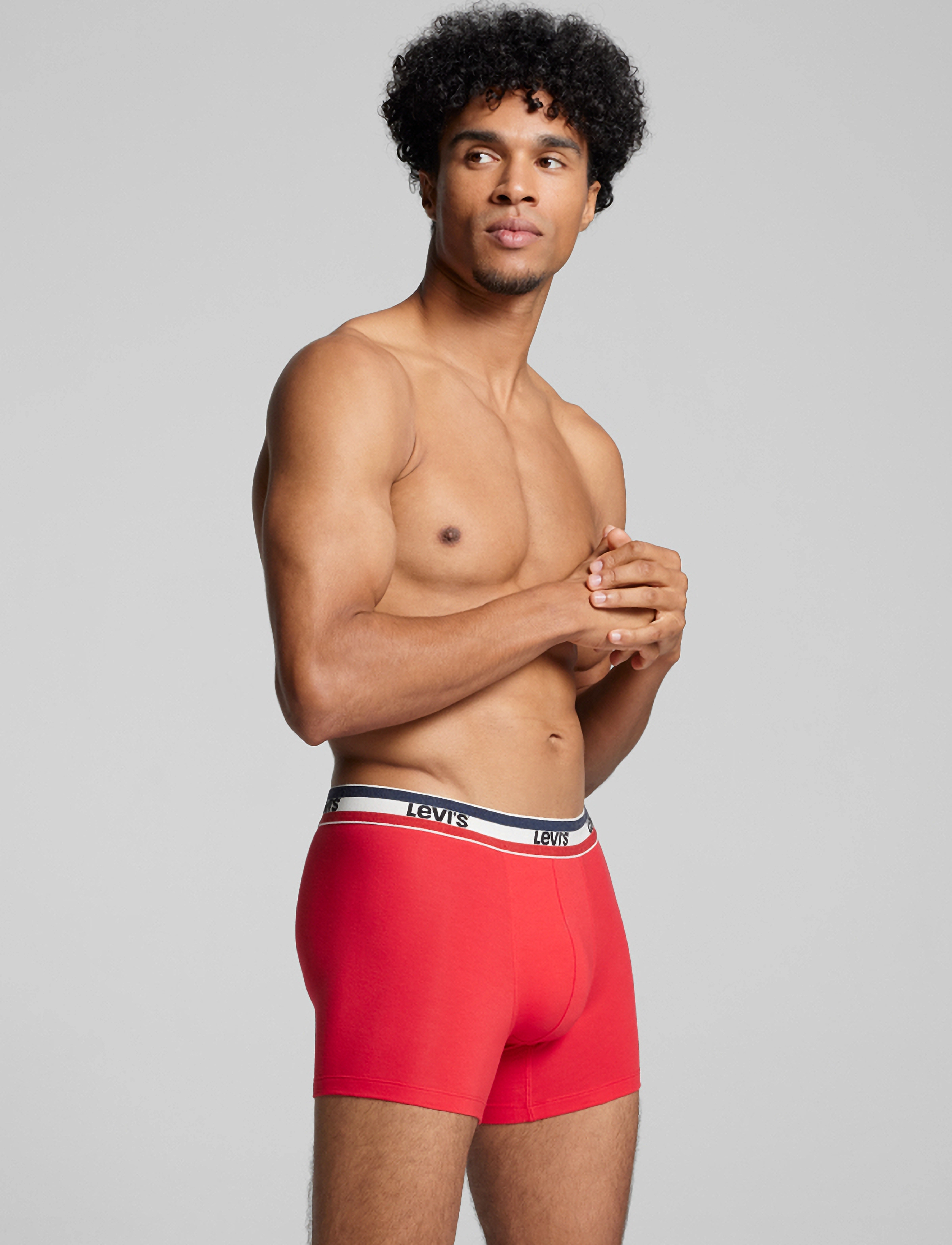 Levi's® - LEVIS MEN SPW LOGO BOXER BRIEF ORG  2P - red/black - 4