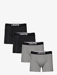 Levi´s - LEVIS MEN SOLID BASIC BOXER BRIEF O - laveste priser - black/mid grey melange - 0