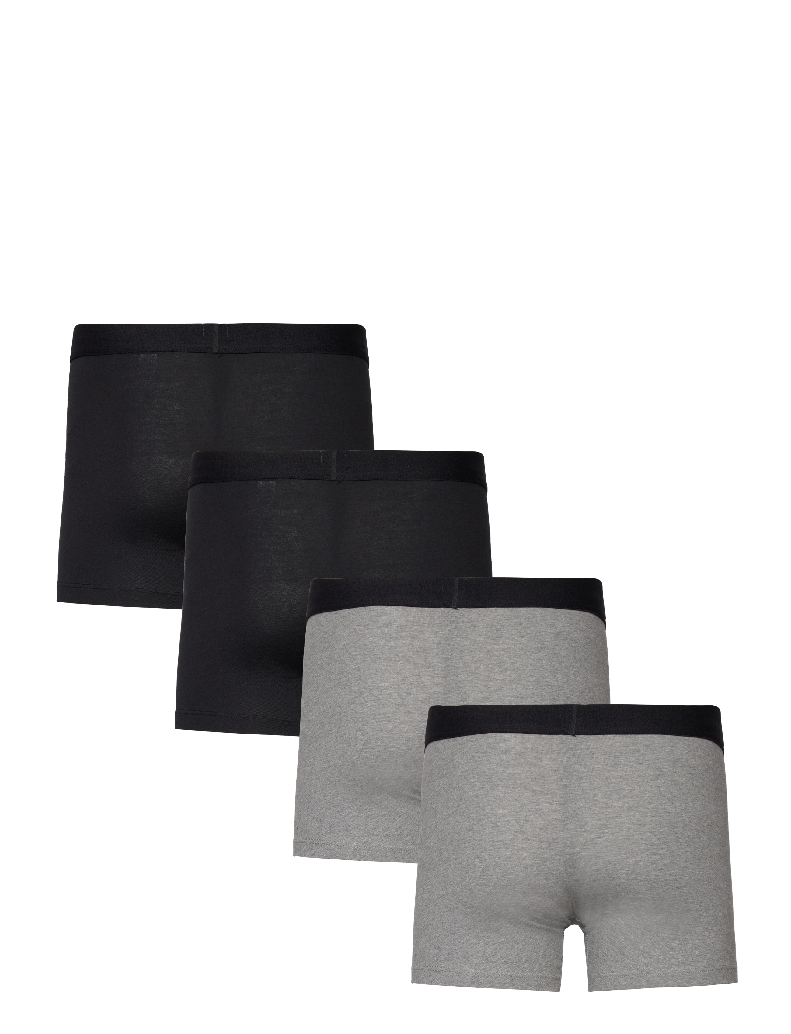 Levi's® - LEVIS MEN SOLID BASIC BOXER BRIEF ORG CO 4P ECOM - multipack underpants - black/mid grey melange - 1