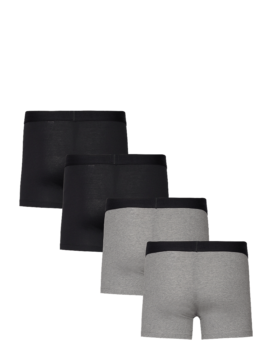 Levi's® - LEVIS MEN SOLID BASIC BOXER BRIEF ORG CO 4P ECOM - unterhosen im multipack - black/mid grey melange - 1