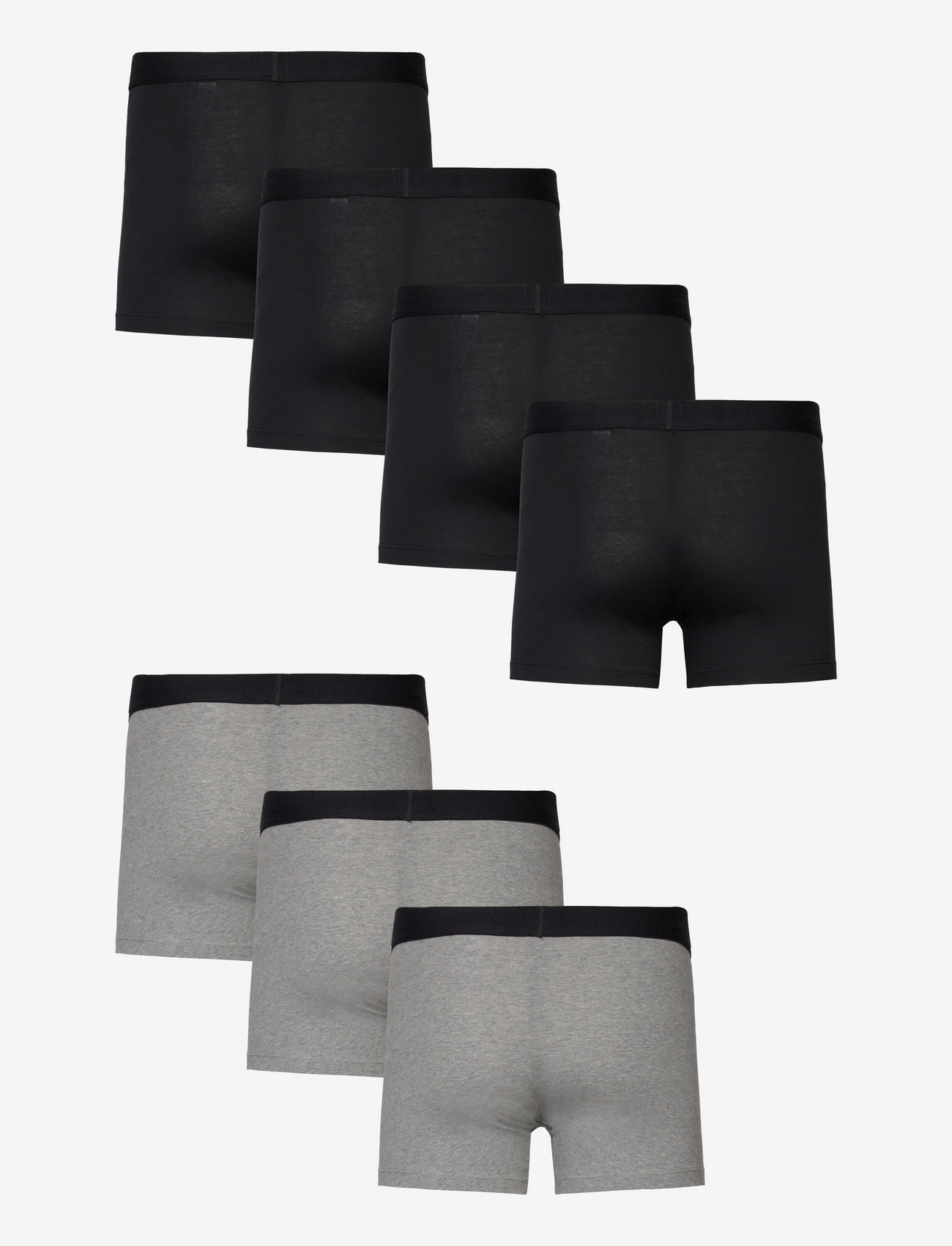 Levi's® - LEVIS MEN SOLID BASIC BOXER BRIEF ORG CO 4P ECOM - multipack underbukser - black/mid grey melange - 2