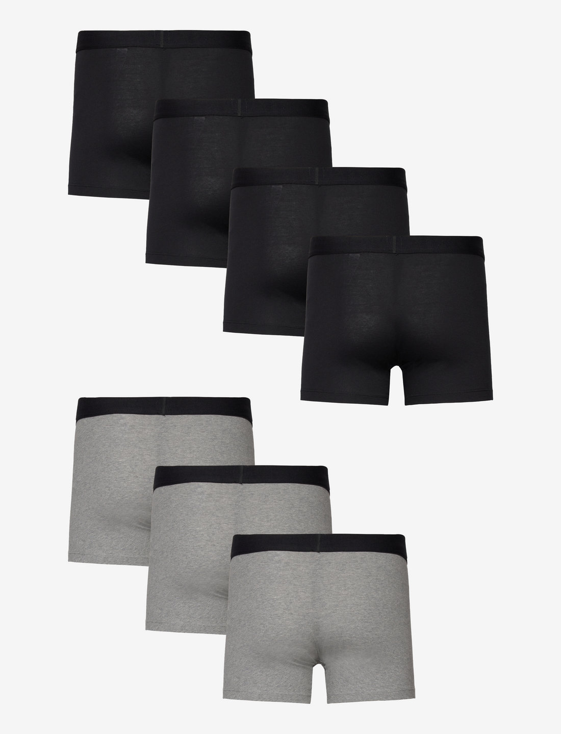 Levi's® - LEVIS MEN SOLID BASIC BOXER BRIEF ORG CO 4P ECOM - multipack kalsonger - black/mid grey melange - 2