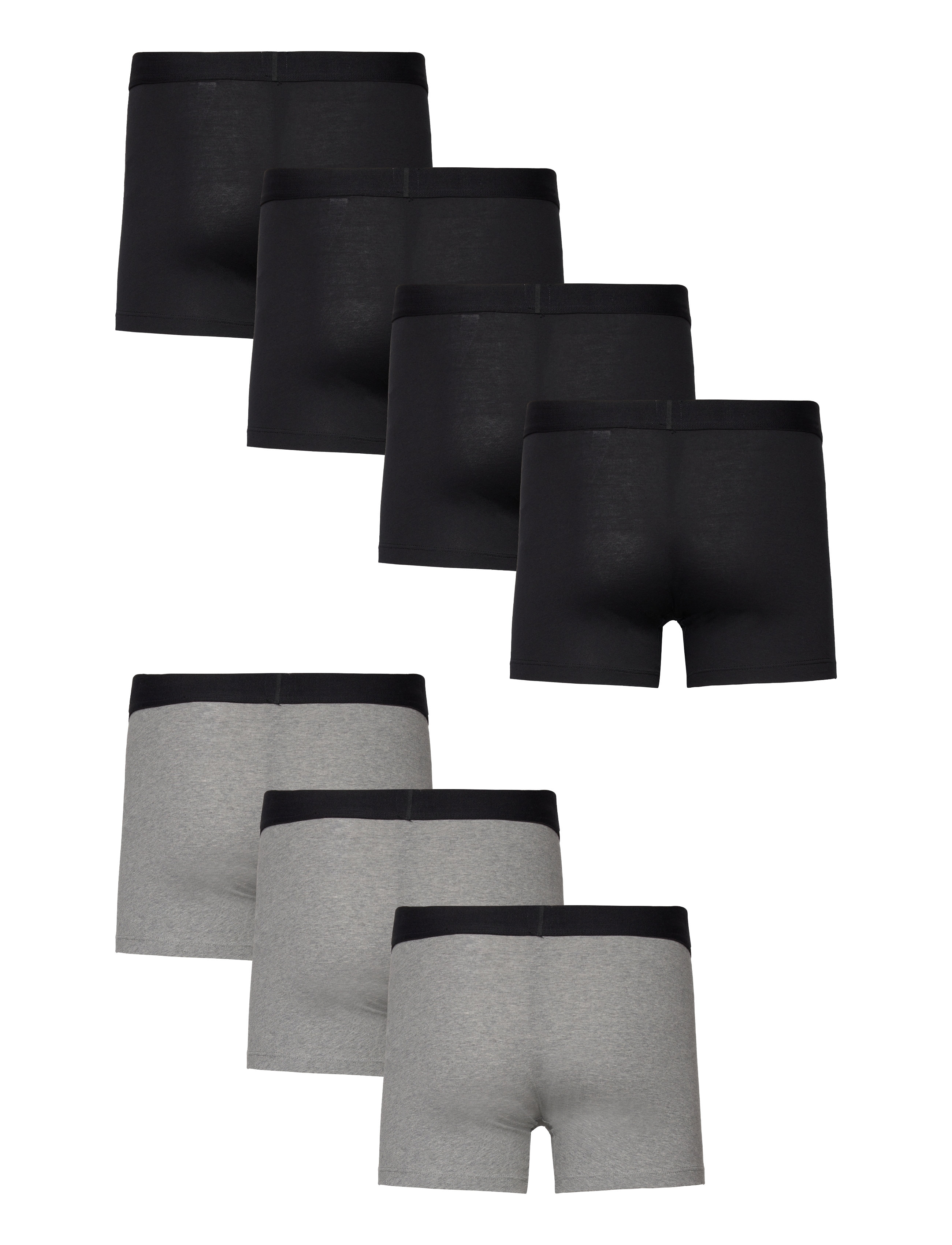 Levi's® - LEVIS MEN SOLID BASIC BOXER BRIEF ORG CO 4P ECOM - multipack underpants - black/mid grey melange - 2