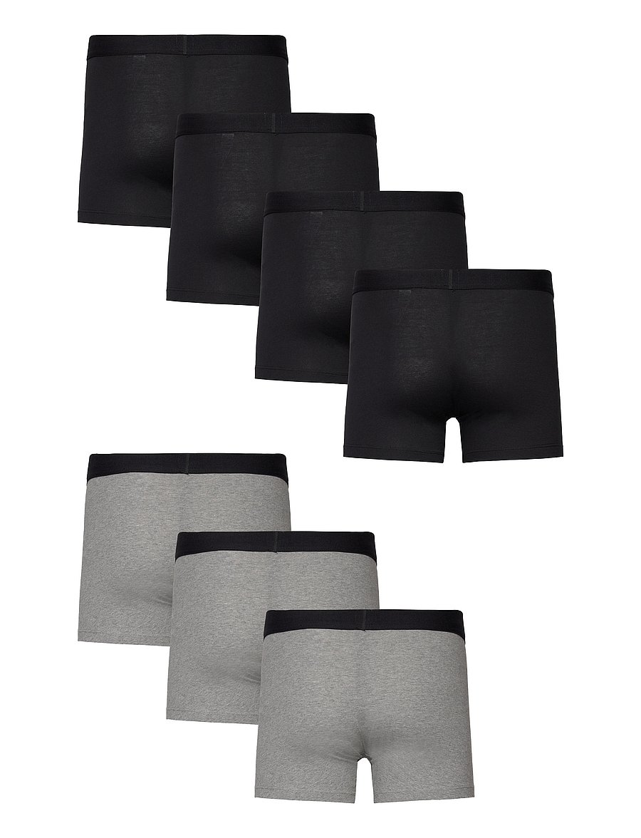 Levi's® - LEVIS MEN SOLID BASIC BOXER BRIEF ORG CO 4P ECOM - unterhosen im multipack - black/mid grey melange - 2