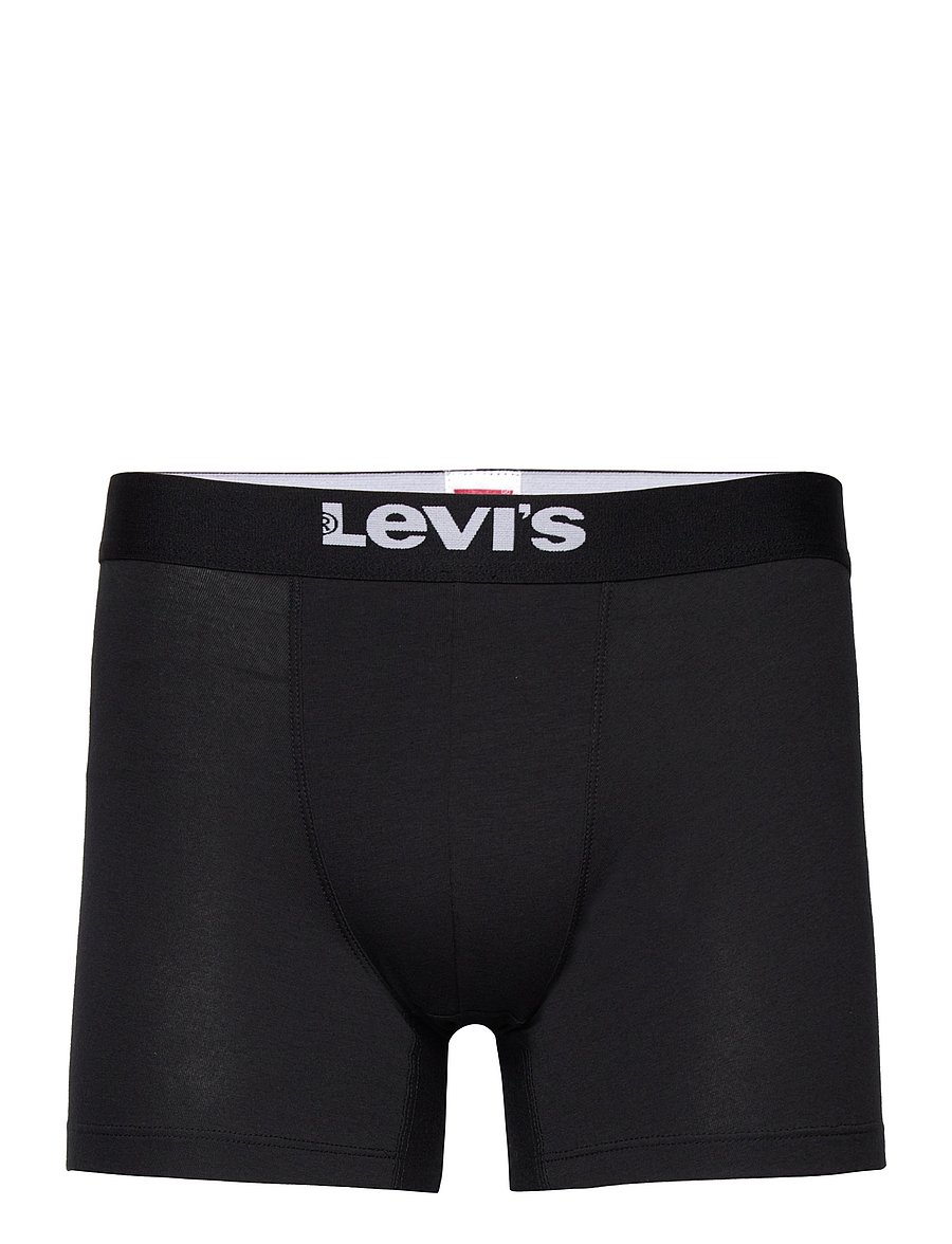 Levi's® - LEVIS MEN SOLID BASIC BOXER BRIEF ORG CO 4P ECOM - unterhosen im multipack - black/mid grey melange - 5