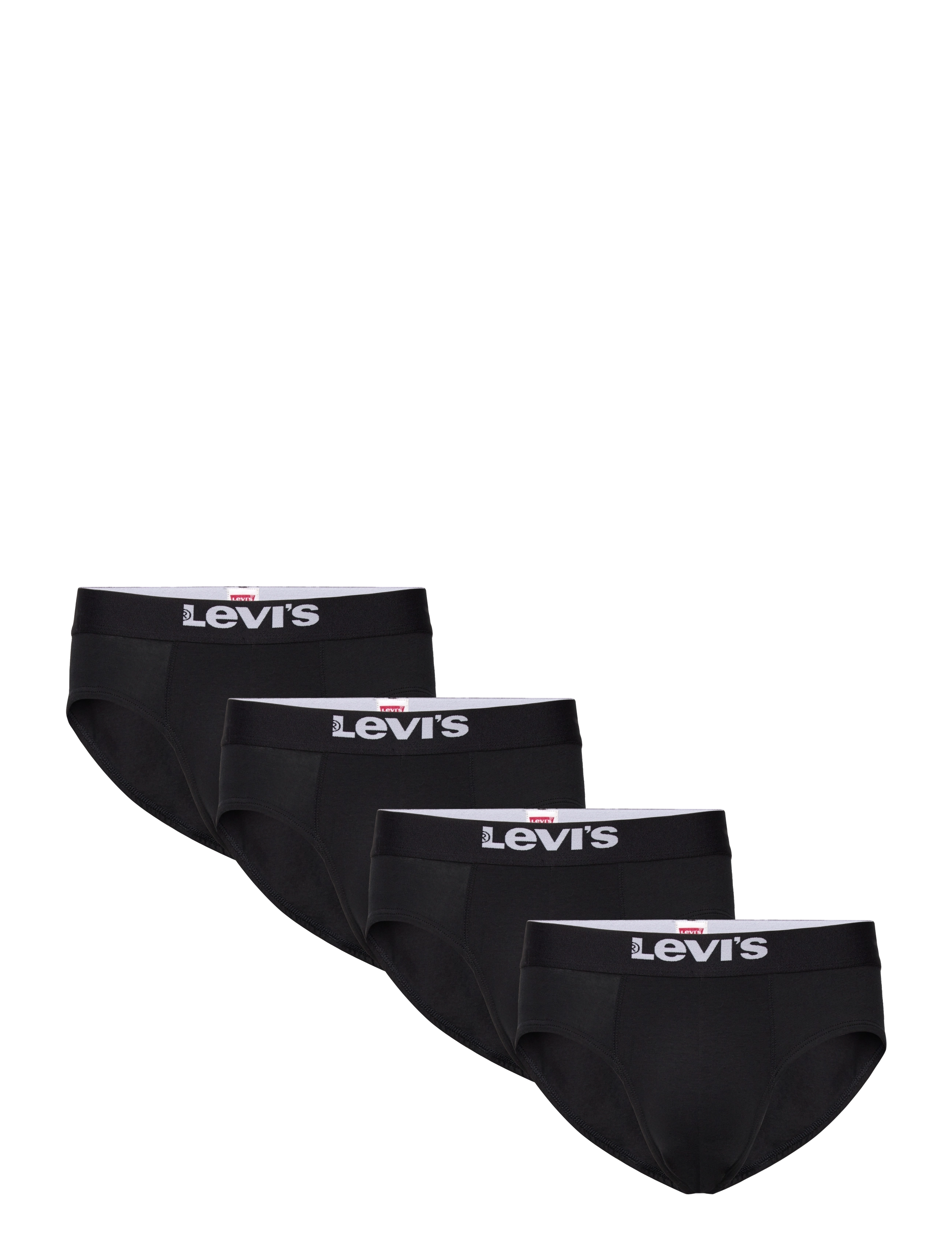 Levi's Levis Men Solid Basic Brief Org Co 4P Ecom, XL, Underwear, Schwarz - Briefs, Männerswear