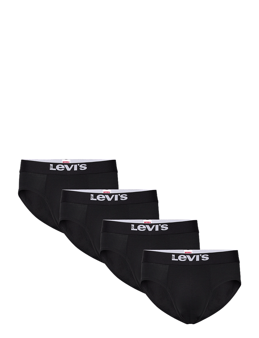 Levi's® - LEVIS MEN SOLID BASIC BRIEF ORG CO 4P ECOM - unterhosen im multipack - black - 0