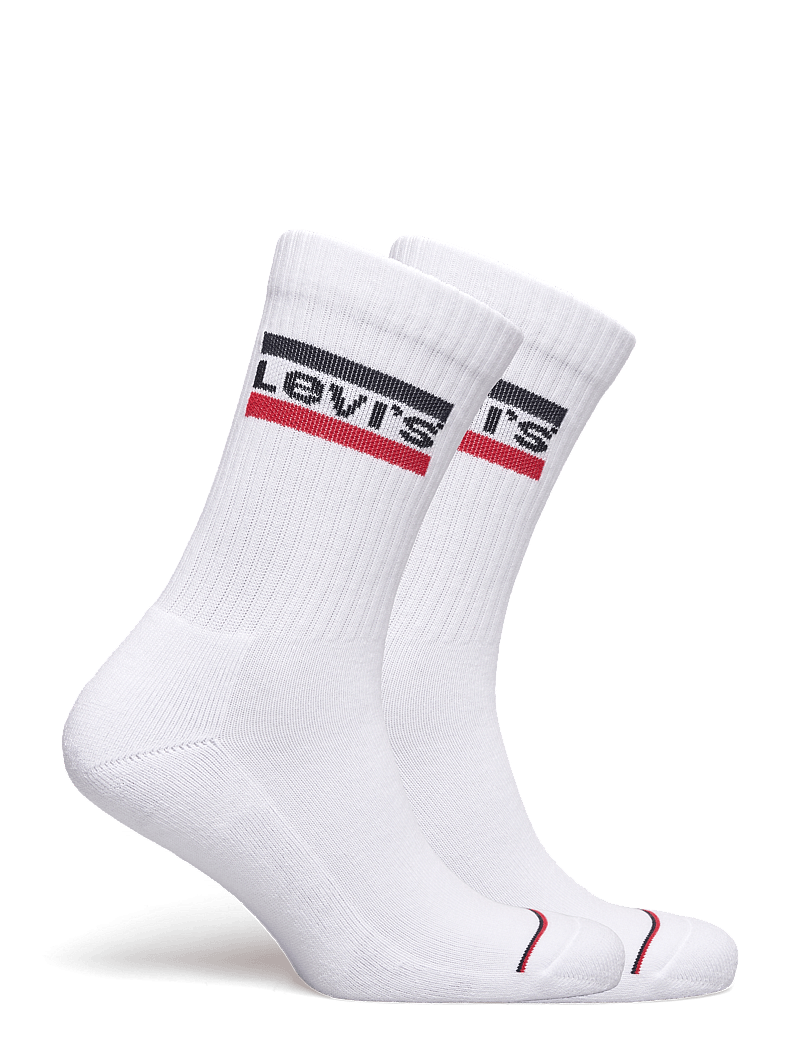 Levi's® - LEVIS REGULAR CUT SPRTWR LOGO 2P - crew-socken - white / white - 1