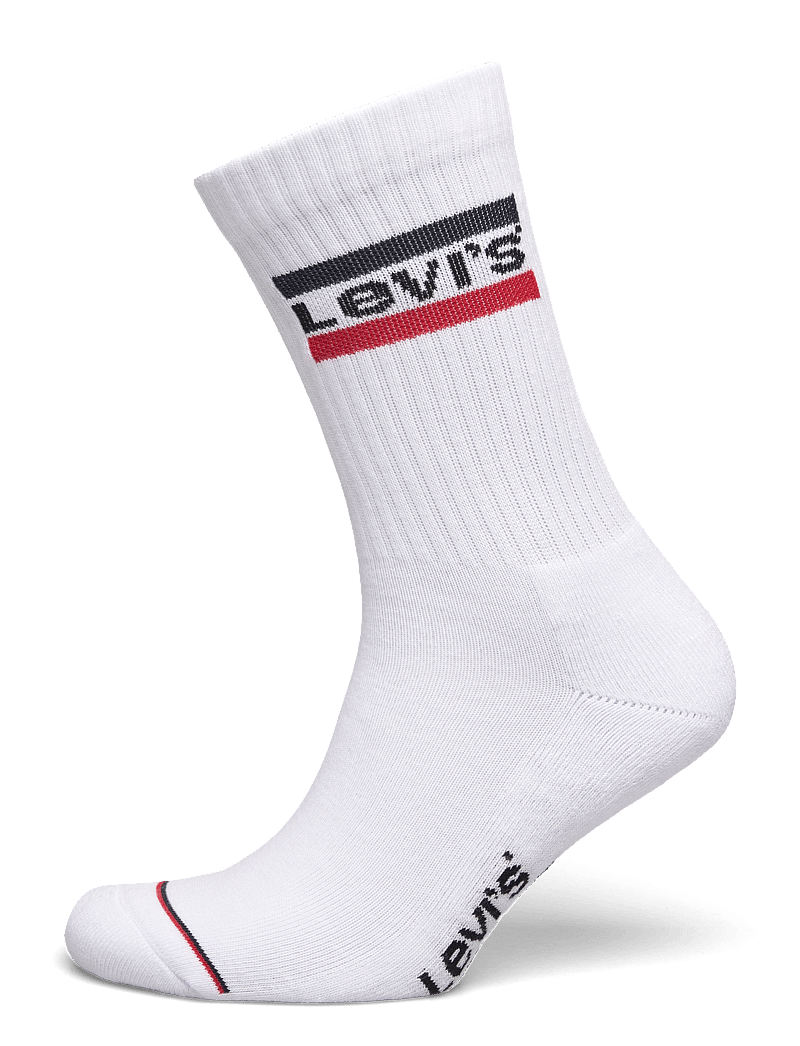 Levi's® - LEVIS REGULAR CUT SPRTWR LOGO 2P - crew-socken - white / white - 2