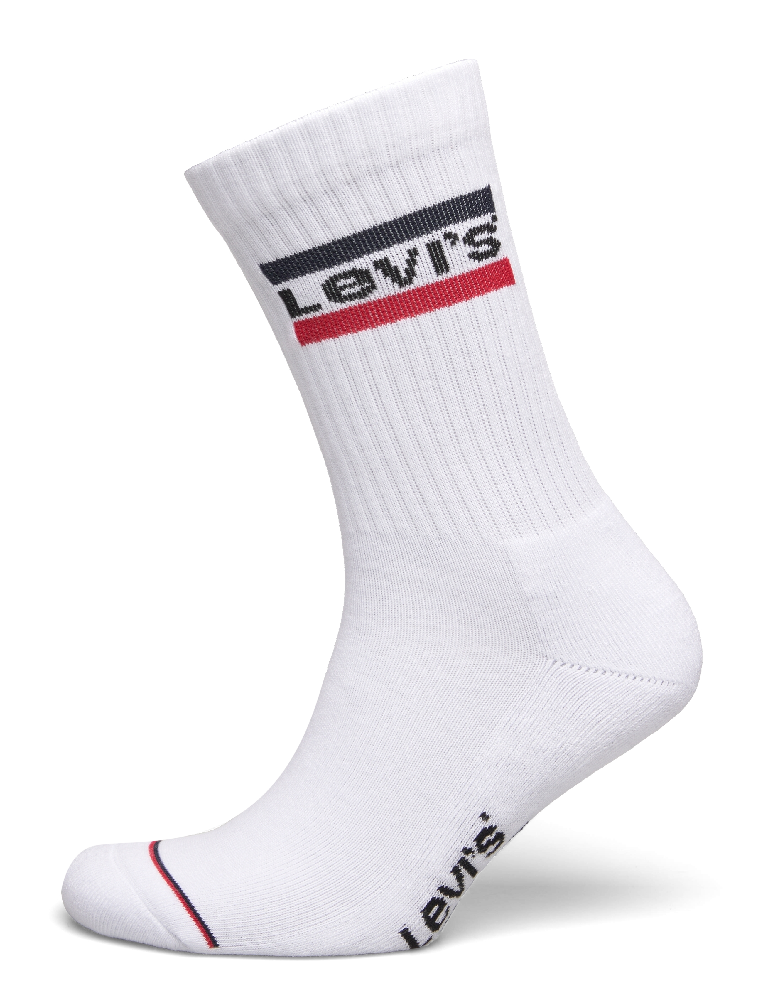 Levi's® - LEVIS REGULAR CUT SPRTWR LOGO 2P - crew-socken - white / white - 2