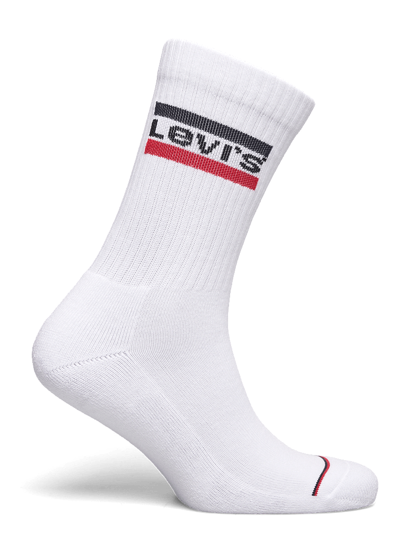 Levi's® - LEVIS REGULAR CUT SPRTWR LOGO 2P - crew-socken - white / white - 3