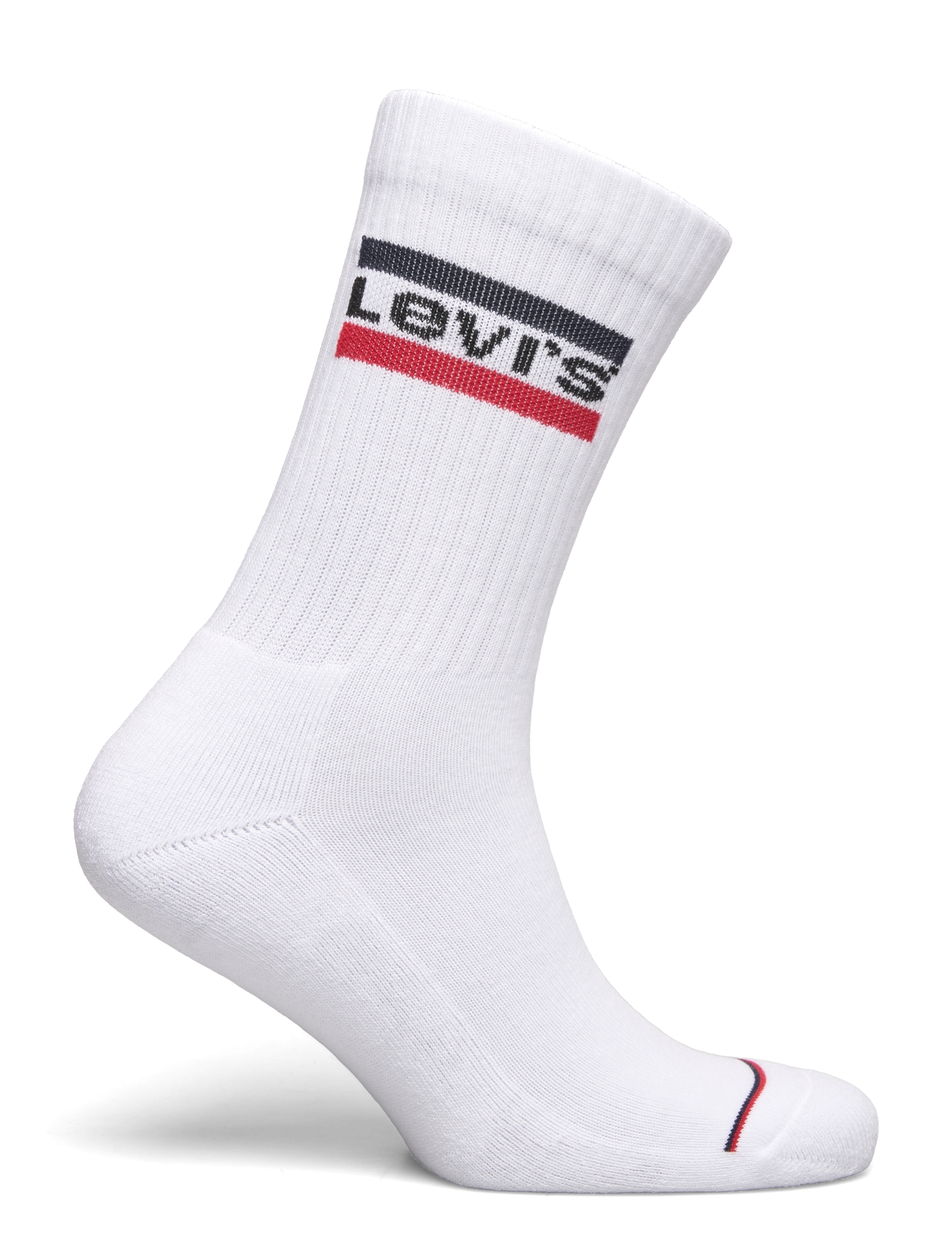 Levi's® - LEVIS REGULAR CUT SPRTWR LOGO 2P - crew-socken - white / white - 3