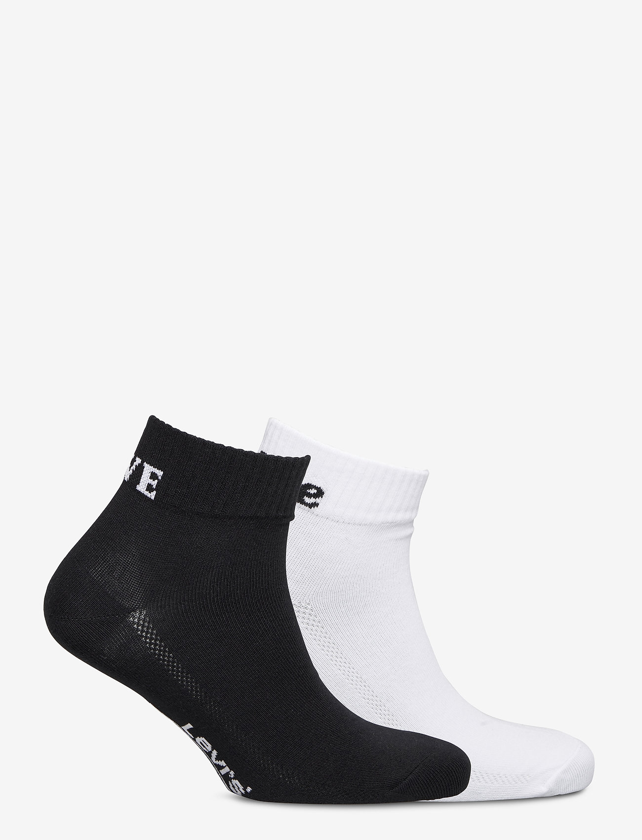 Levi´s - LEVIS MID CUT SPRT SOCK UNISEX 2P - white / black - 1