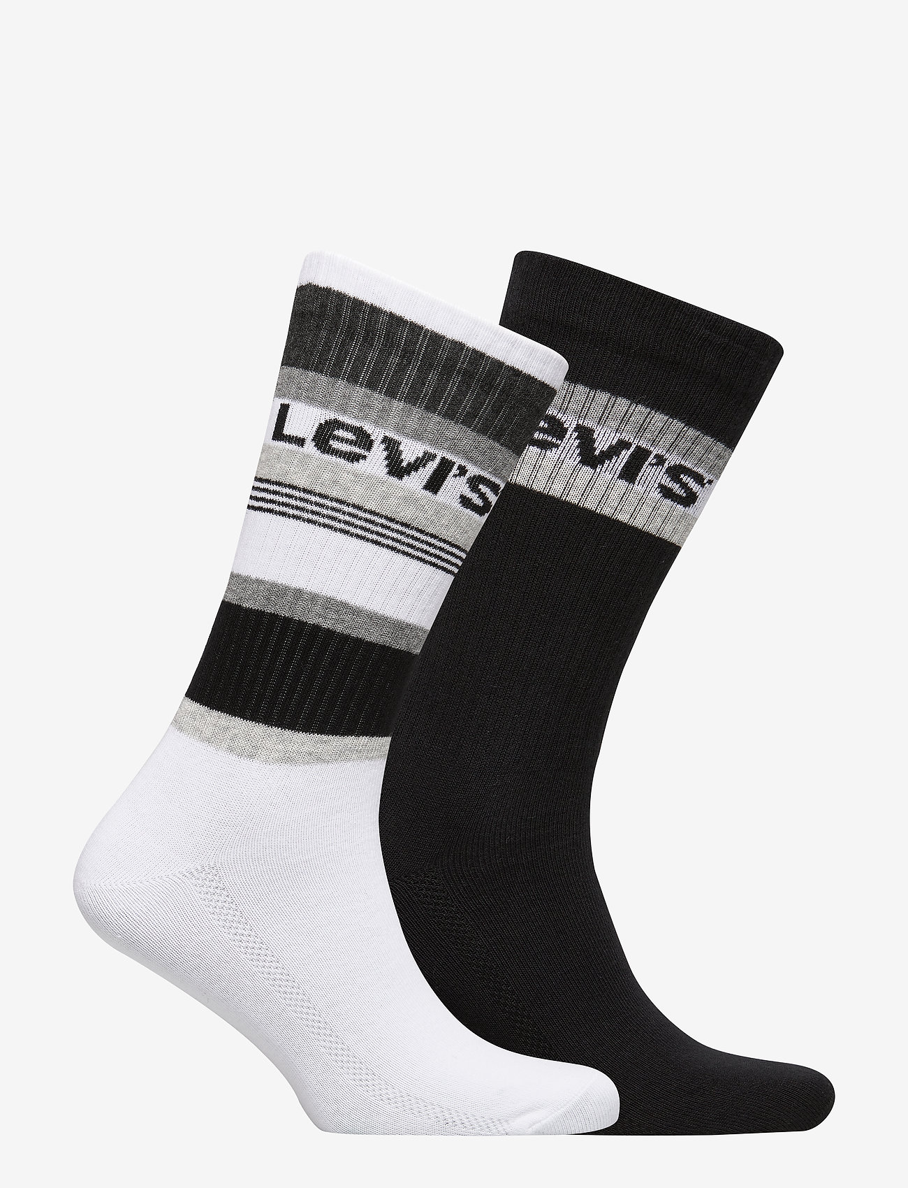 Levi´s - LEVIS REGULAR CUT STRIPE BLOCKS 2P - black / grey - 1