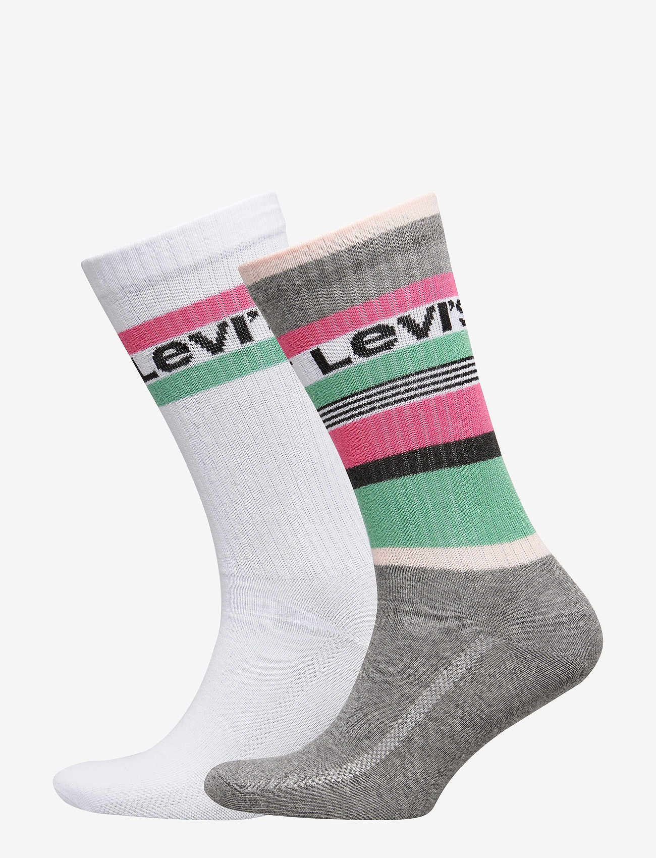 LEVIS REGULAR CUT STRIPE BLOCKS 2P - PINK COMBO