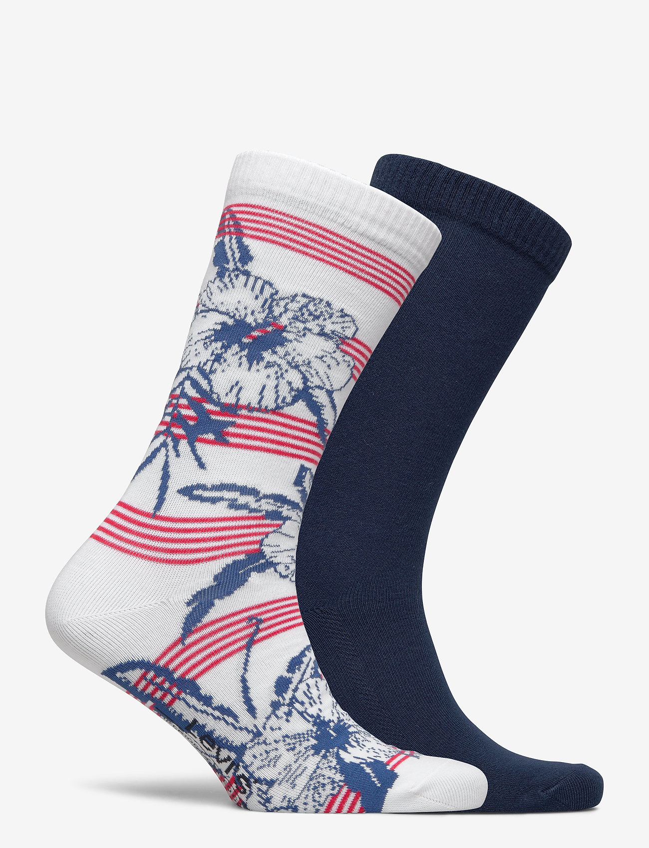 Levi´s - LEVIS REGULAR CUT STRIPE HELLO HAWA - white / blue / red - 1