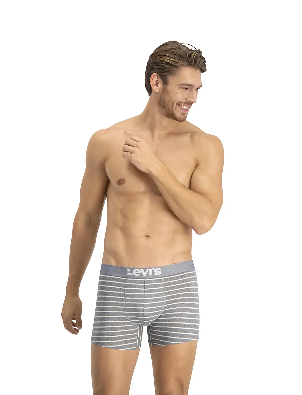 Levi's® - LEVIS MEN VINTAGE STRIPE YD BOXER B - multipack underbukser - middle grey melange - 2