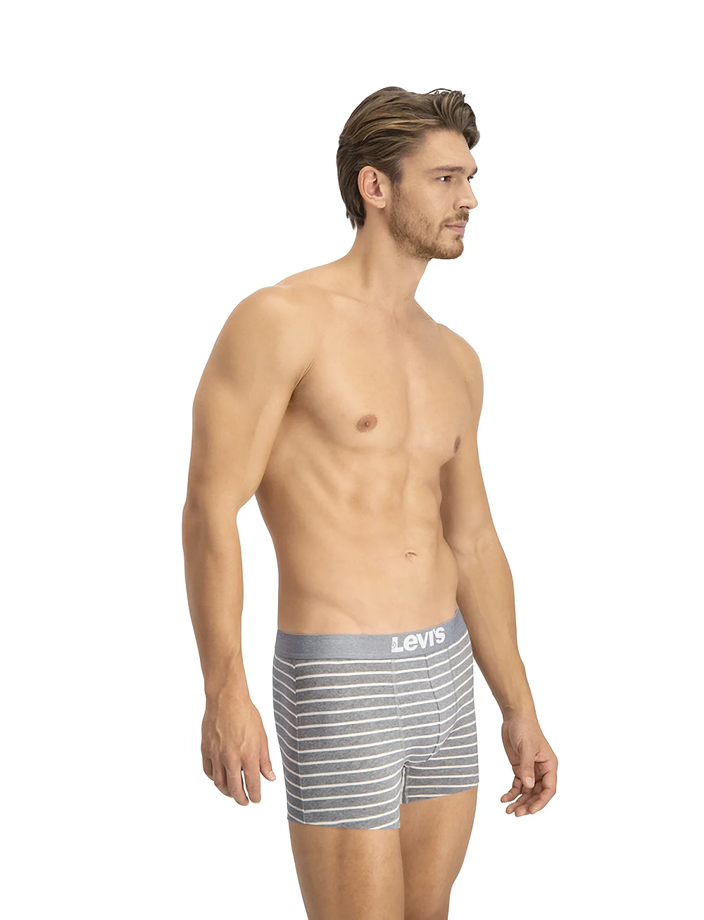 Levi's® - LEVIS MEN VINTAGE STRIPE YD BOXER B - multipack underbukser - middle grey melange - 4