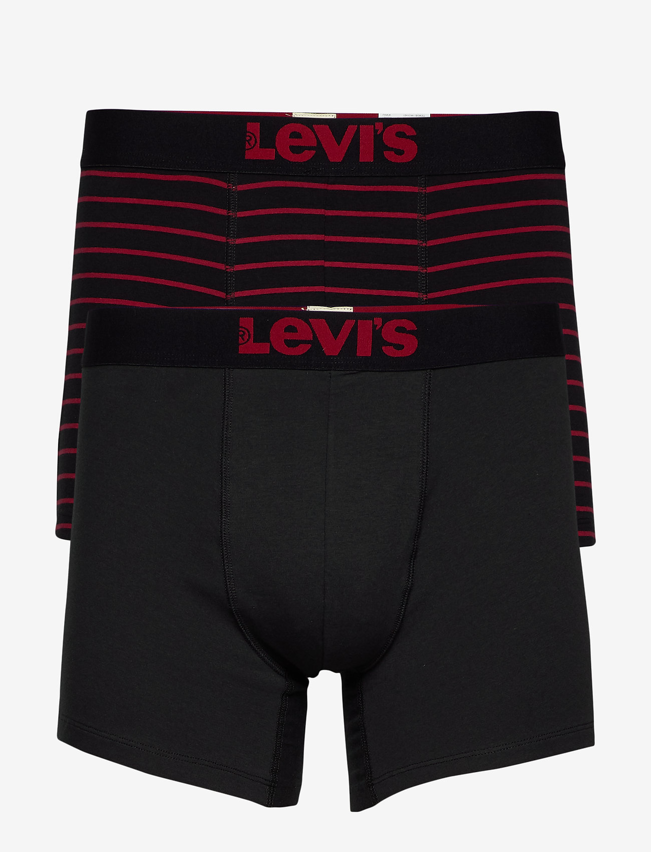 Levi's® - LEVIS MEN VINTAGE STRIPE YD BOXER B - unterhosen im multipack - red / black - 1