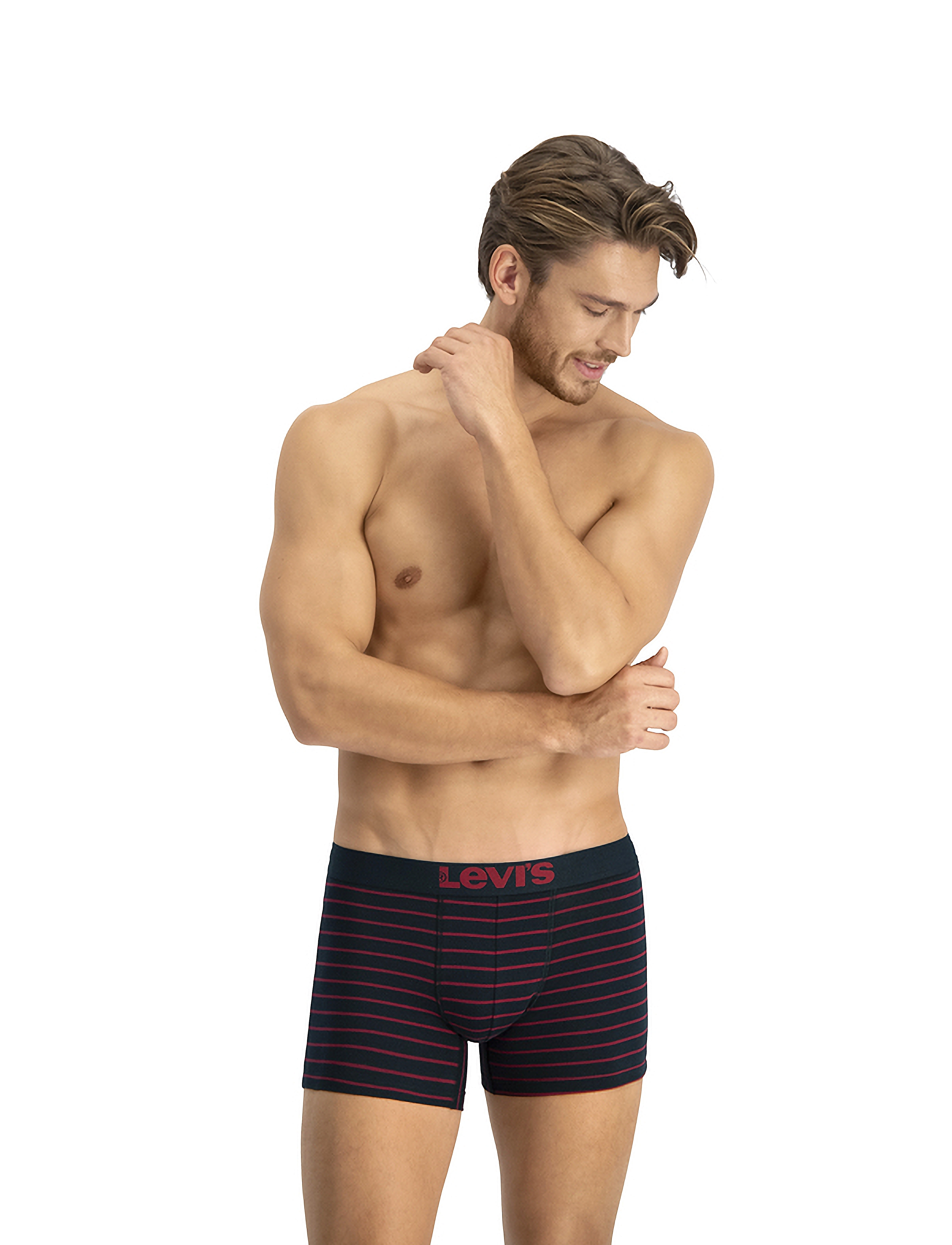 Levi's Levis Men Vintg Stripe Yd Boxer Brief 2P, S, Underwear, Schwarz - Boxers, Männerswear