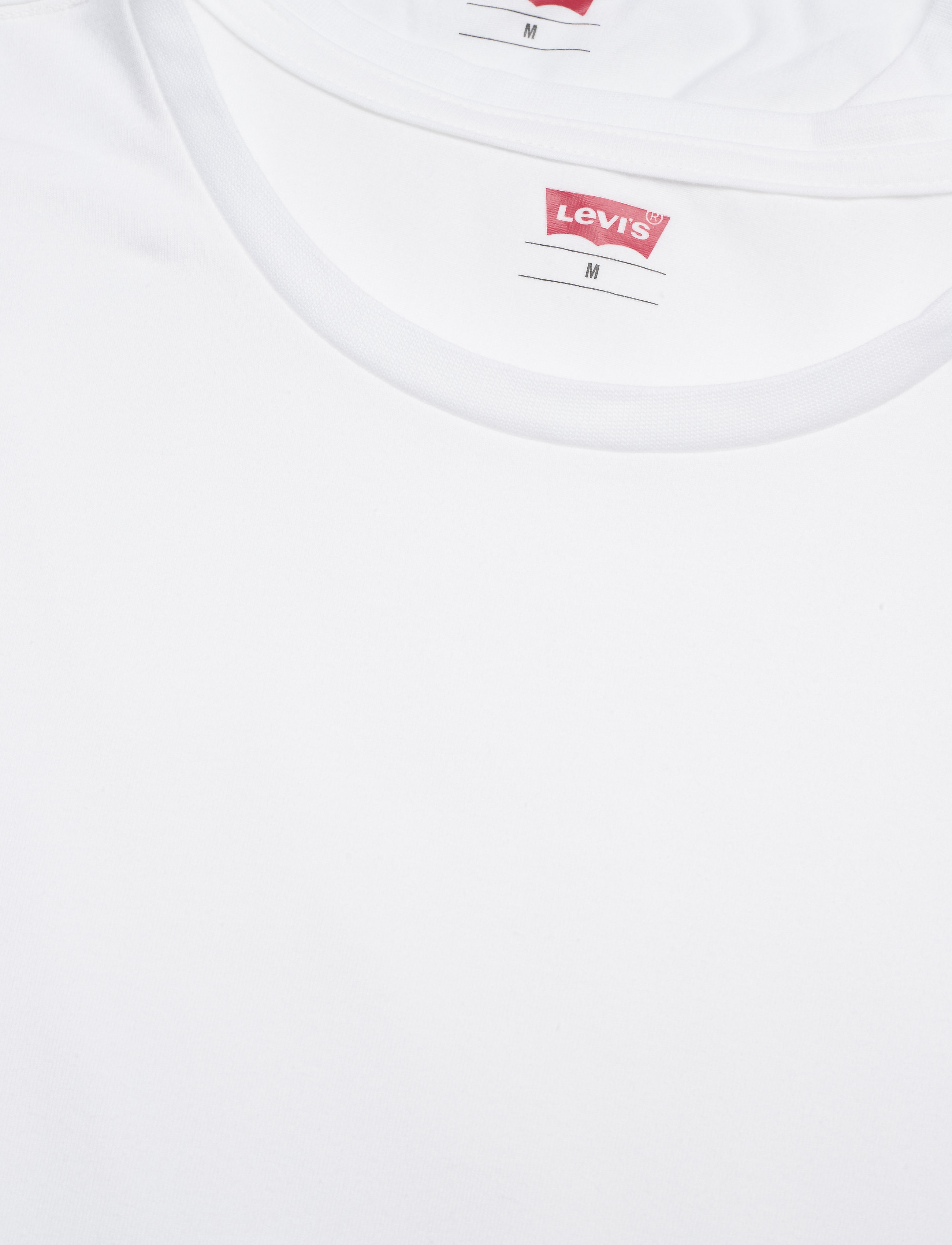 Levi's® - LEVIS MEN SOLID CREW 2P - mažiausios kainos - white - 4