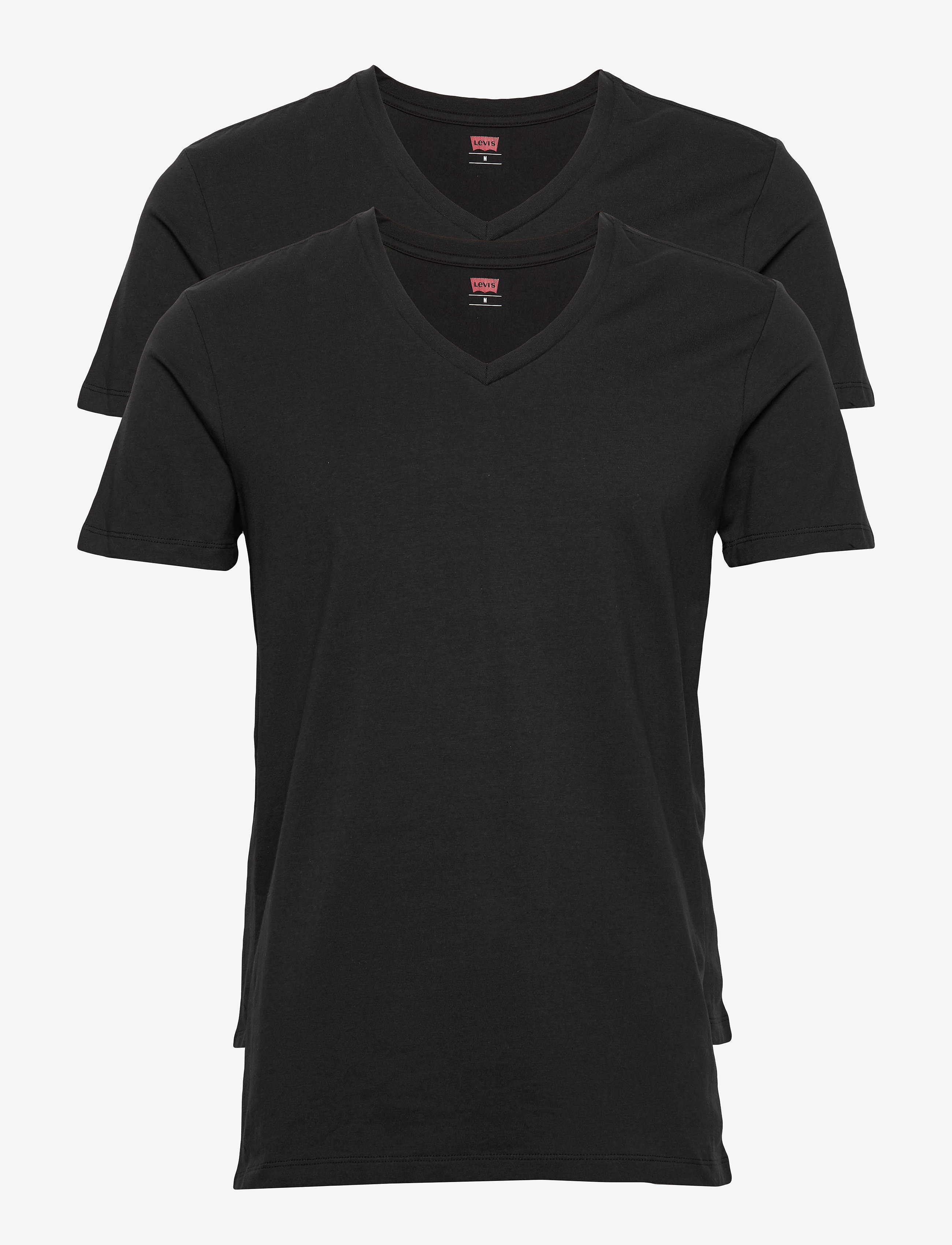 Levi's® LEVIS MEN V-NECK 2P - Levi's® - JET BLACK / black