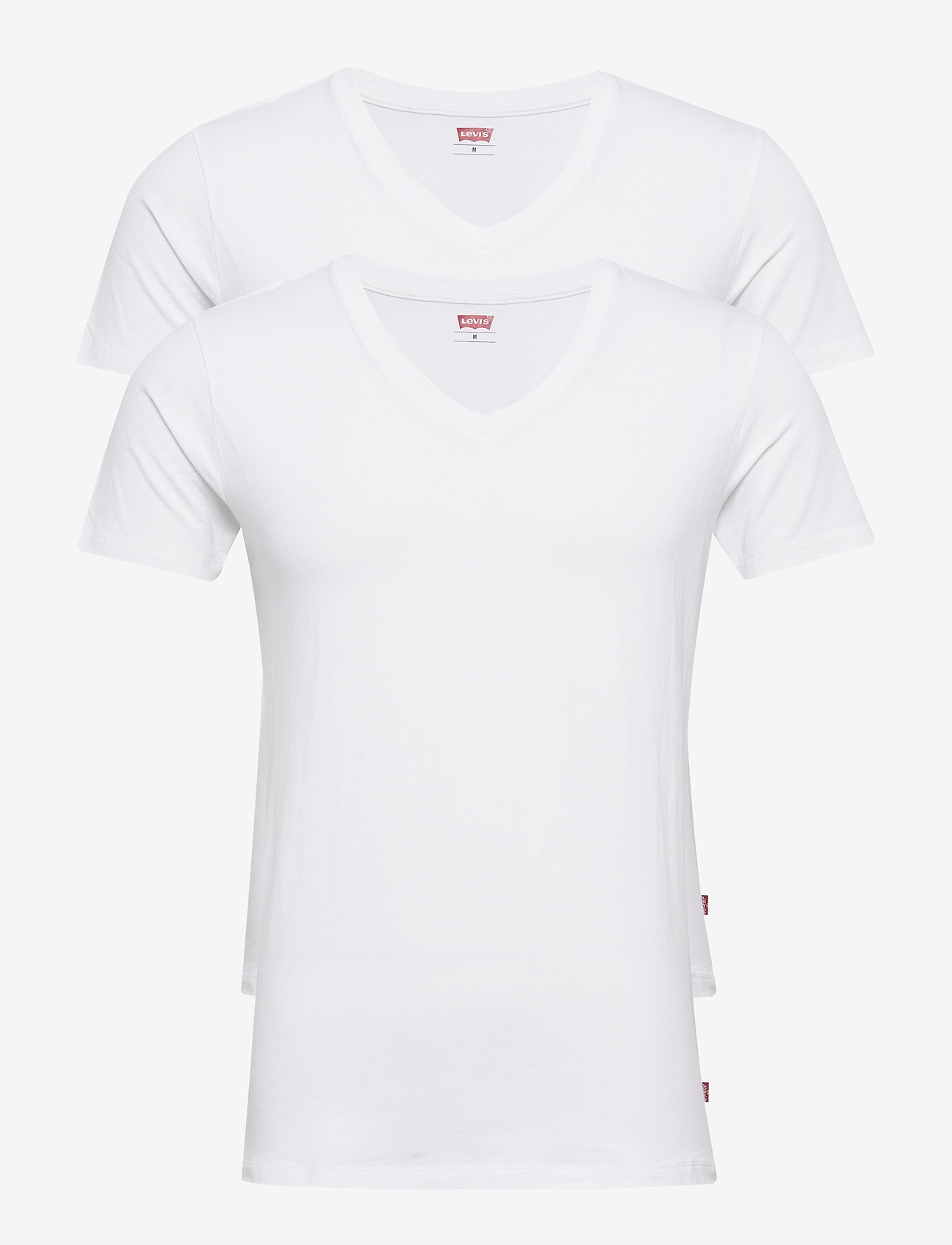 Levi´s - LEVIS MEN V-NECK 2P - v-ringade t-shirts - white - 1