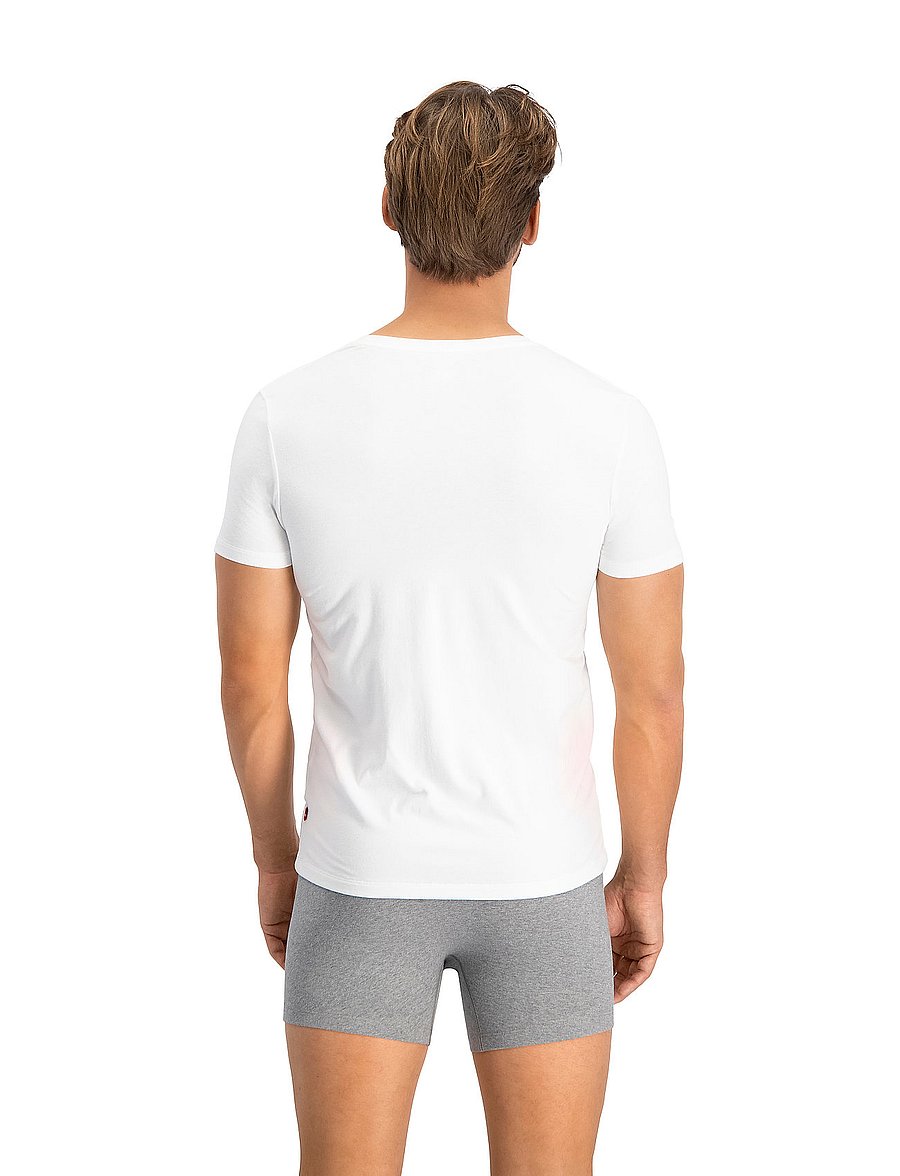 Levi's® - LEVIS MEN V-NECK 2P - t-shirts mit v-ausschnitt - white - 2