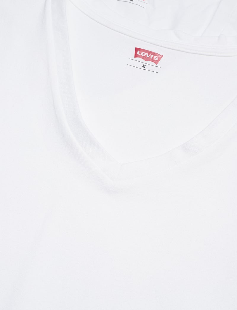 Levi's® - LEVIS MEN V-NECK 2P - v-ringade t-shirts - white - 5