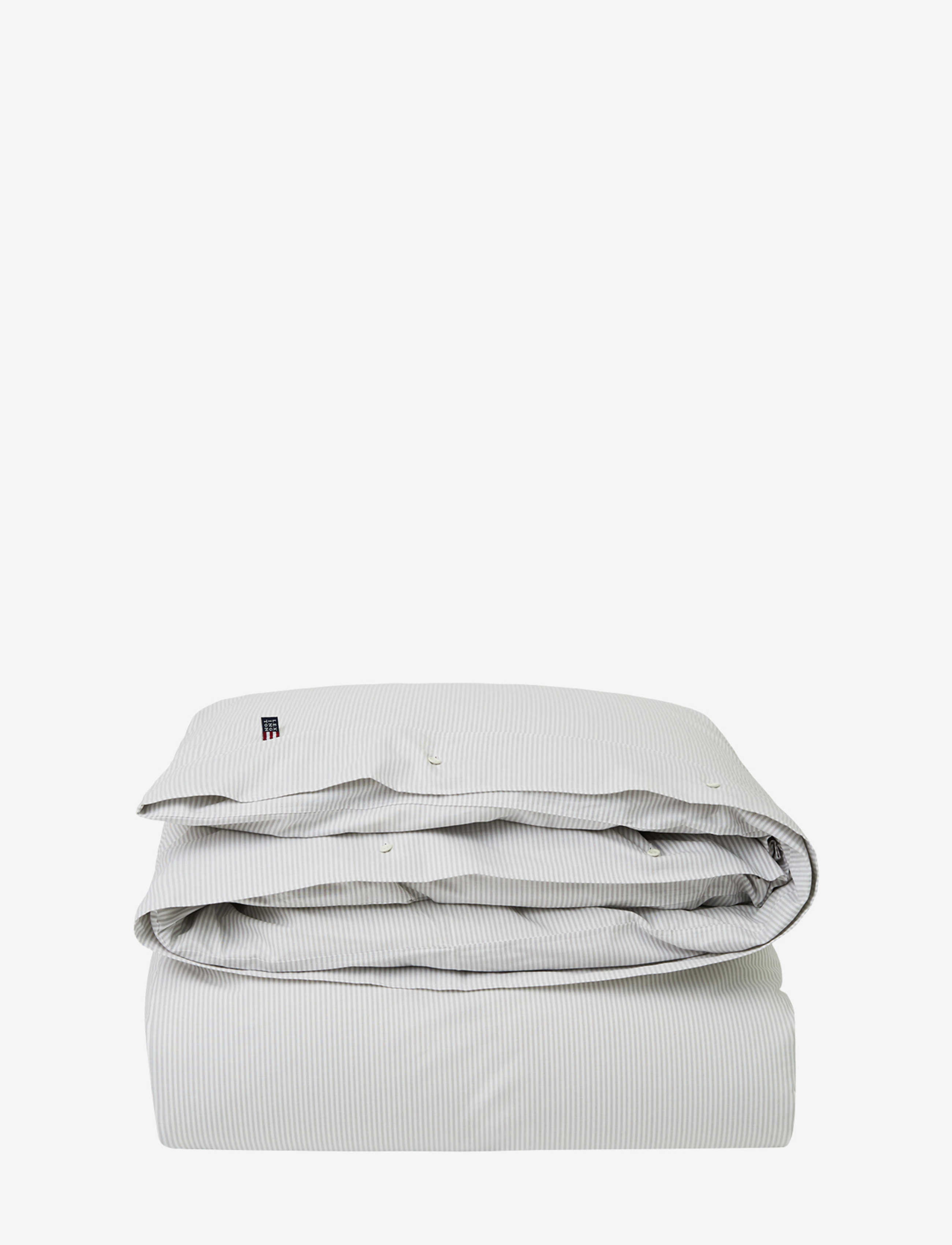 Lexington Home Pin Point Beige/White Duvet - Sovrumstextilier - BEIGE/WHITE / grey
