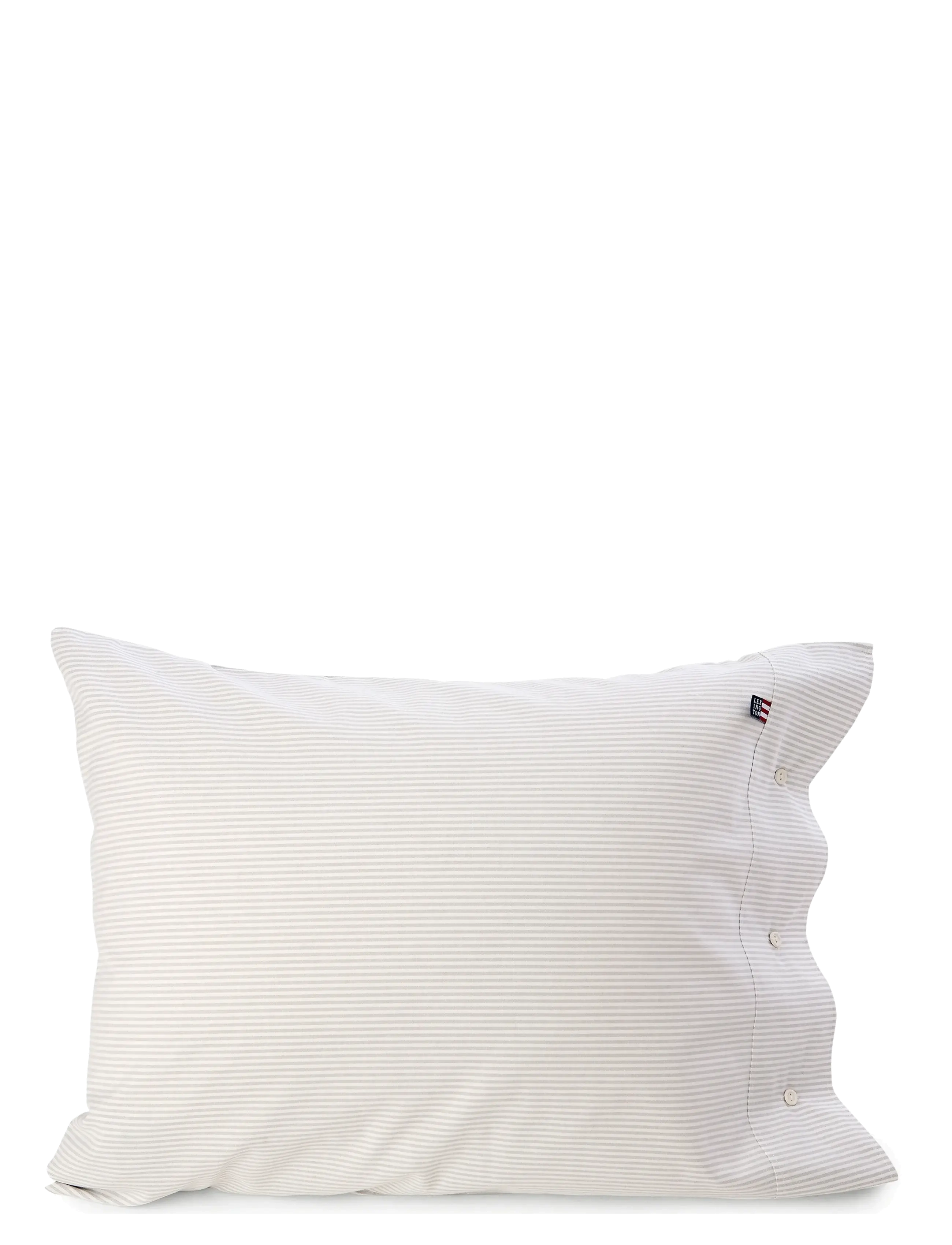 Lexington Home Pin Point Gray/White Pillowcase - Sovrumstextilier - GRAY/WHITE / white