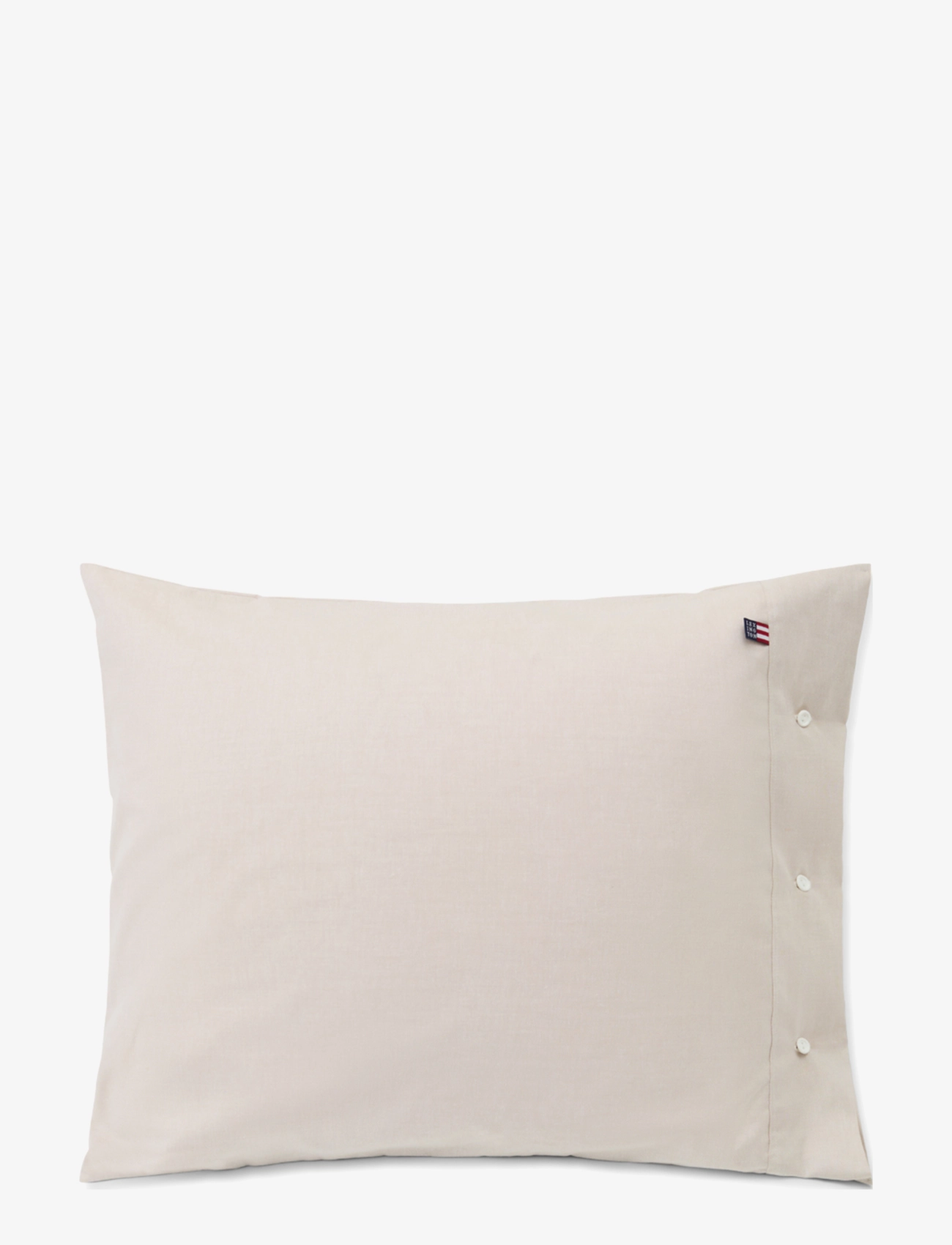 Lexington Home Pin Point Beige Cotton Pillowcase, Pudebetræk, Beige, Str: 65X65CM
