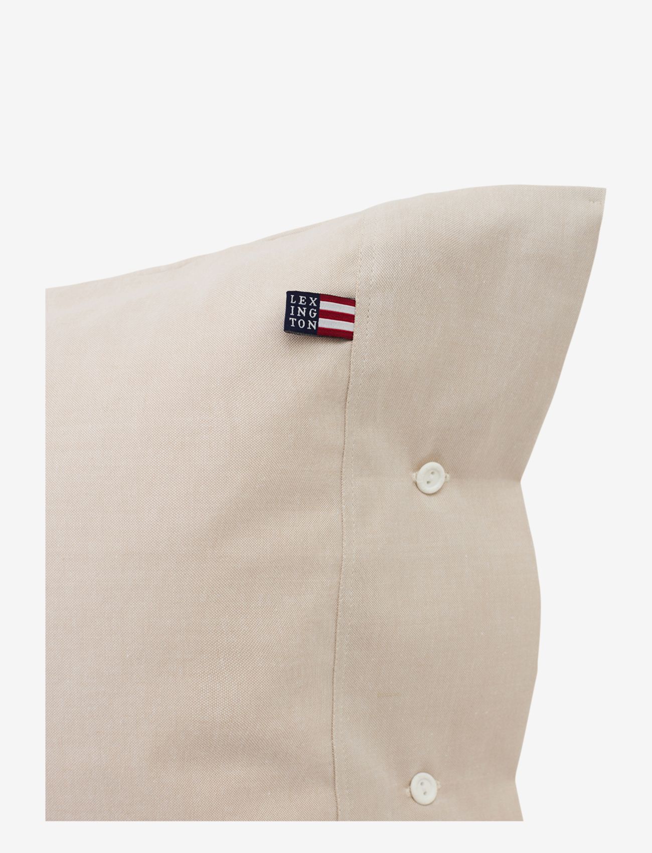 Lexington Home - Pin Point Beige Cotton Pillowcase - pudebetræk - beige - 2