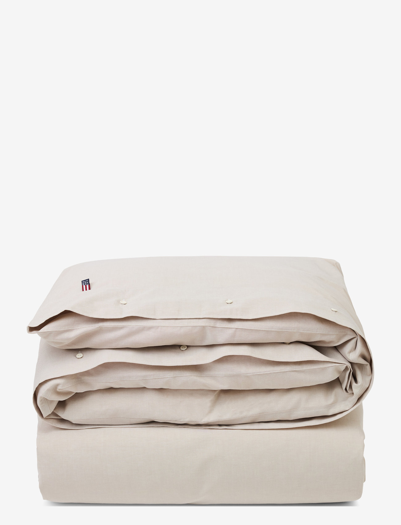 Lexington Home - Pin Point Beige Cotton Duvet Cover - påslakan - beige - 0