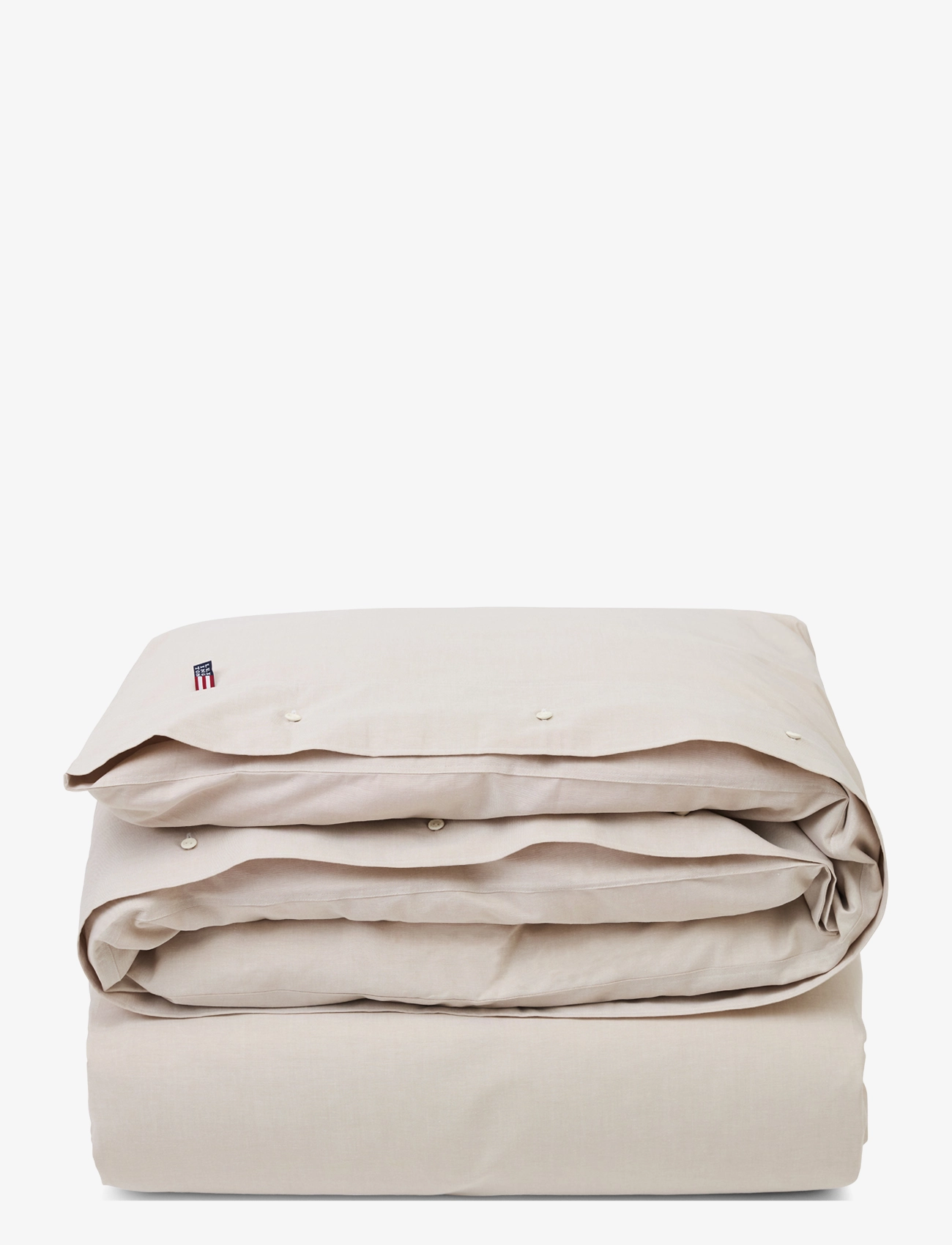 Lexington Home Pin Point Beige Cotton Duvet Cover - Sovrumstextilier - BEIGE / beige