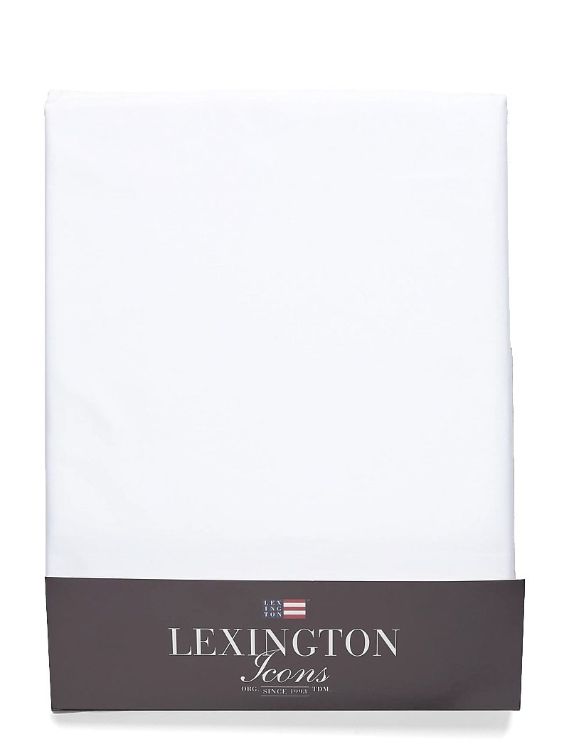 Lexington Home - Fitted Cotton Percale Sheet - dra på lakan - white - 0