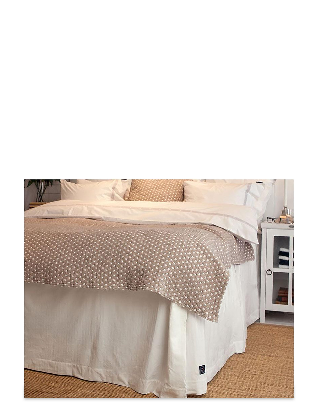 Lexington Home - Herringbone Bedskirt - helmalakanat - white - 1